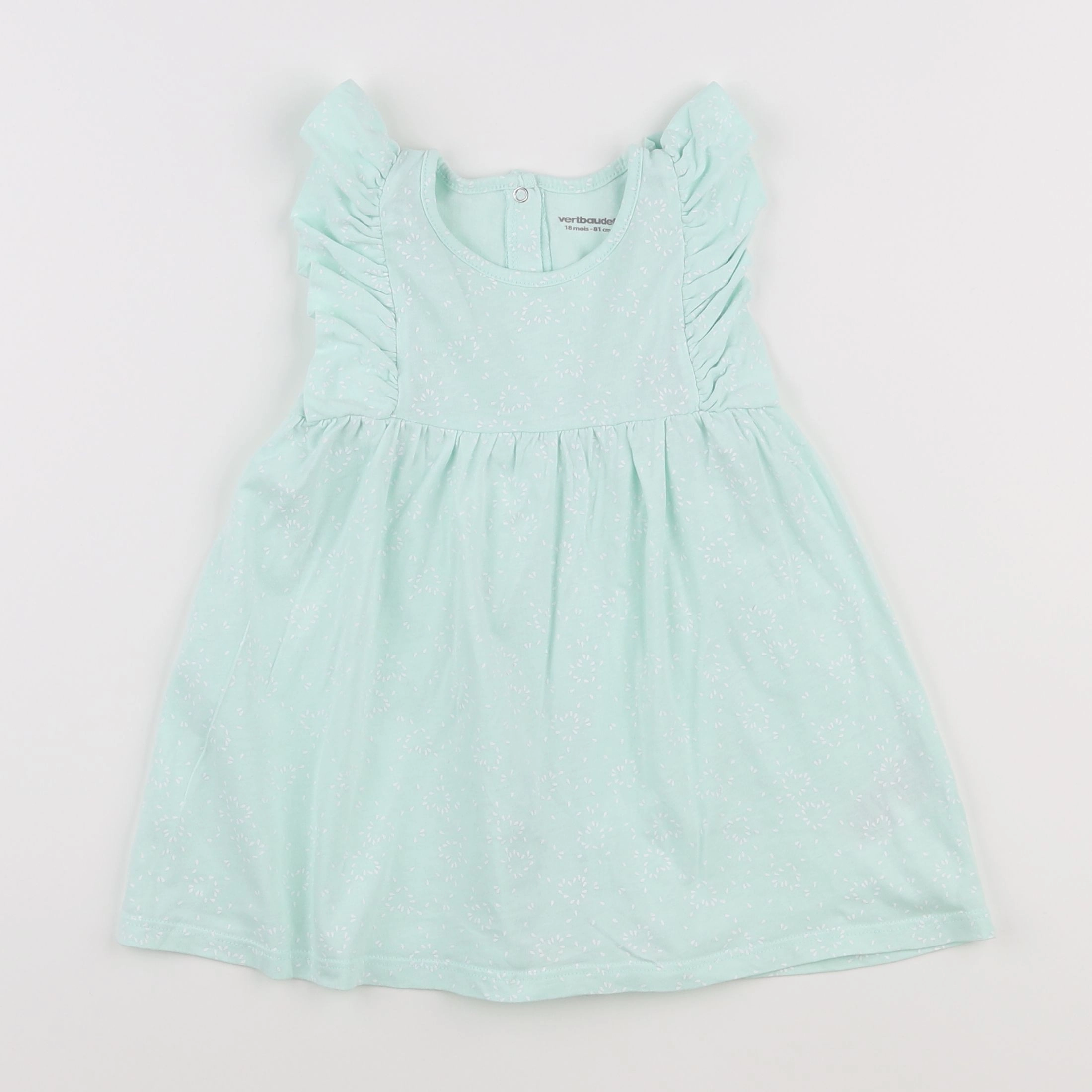 Vertbaudet - robe vert - 18 mois