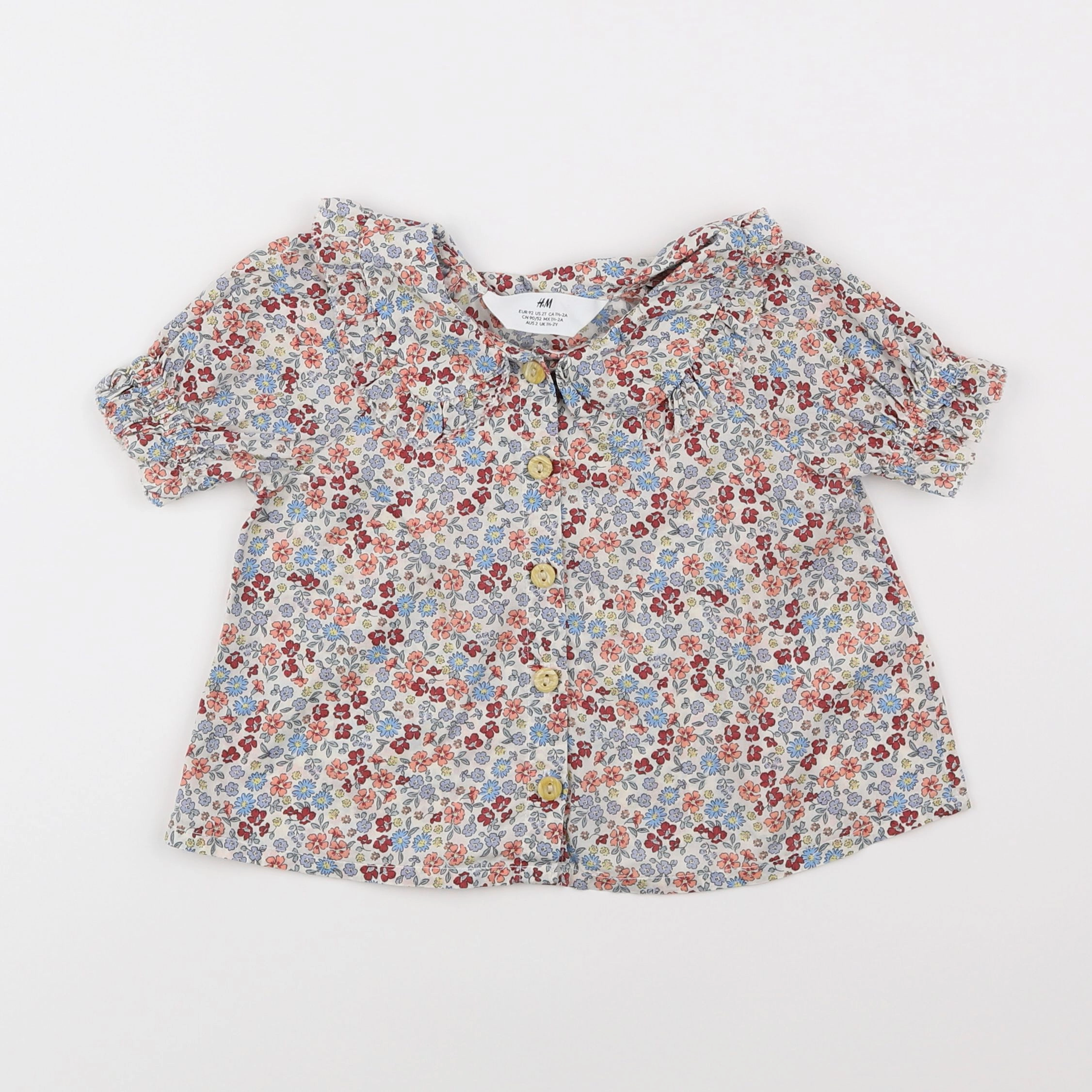 H&M - blouse multicolore - 18 mois à 2 ans