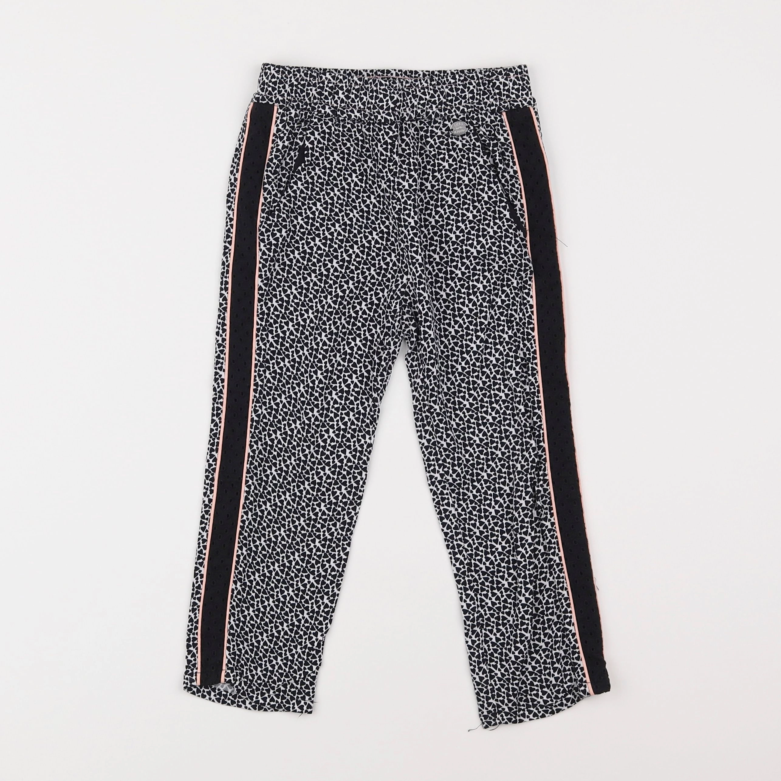 IKKS - pantalon blanc, noir - 4 ans