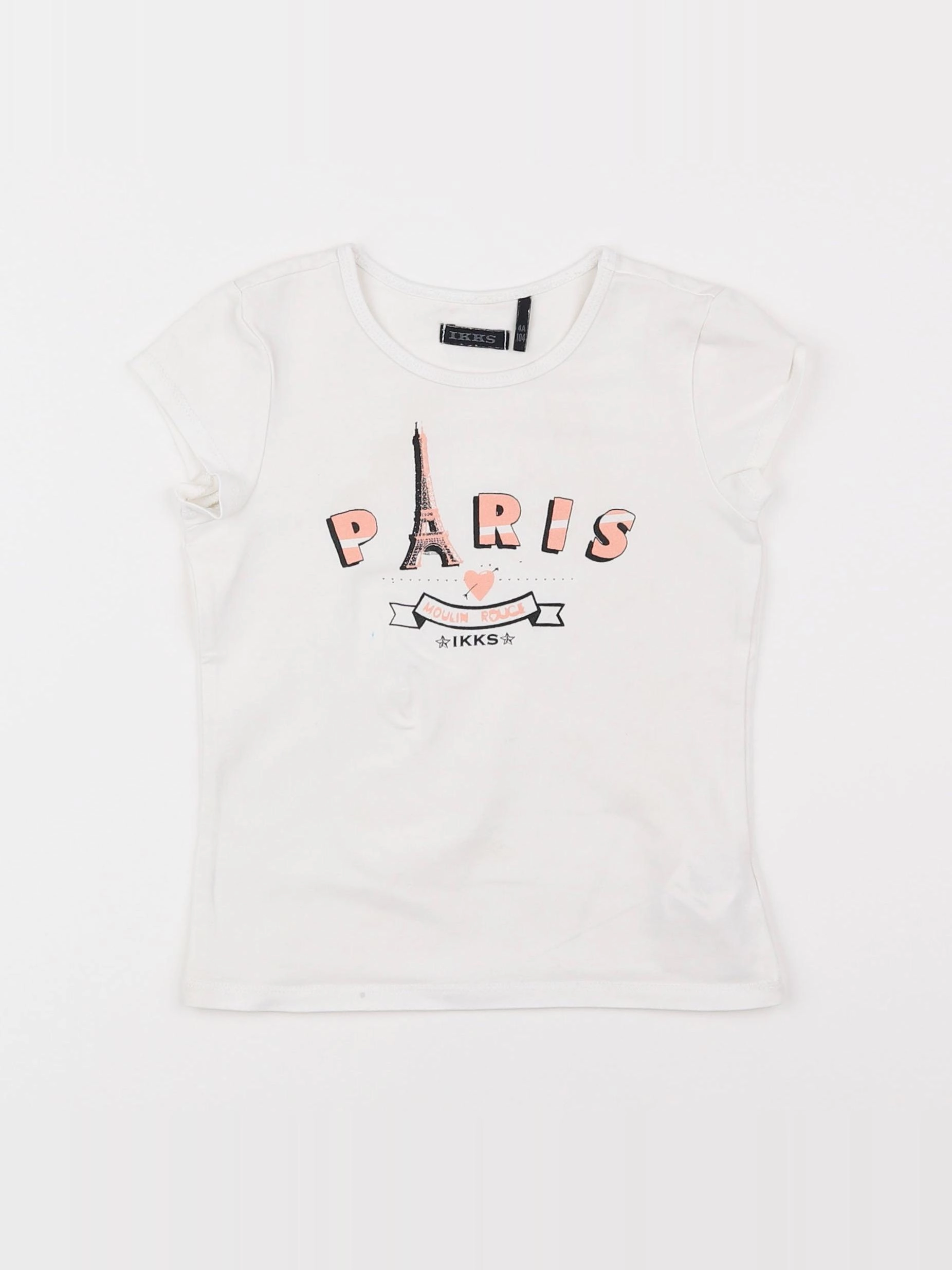 IKKS - tee-shirt blanc - 4 ans