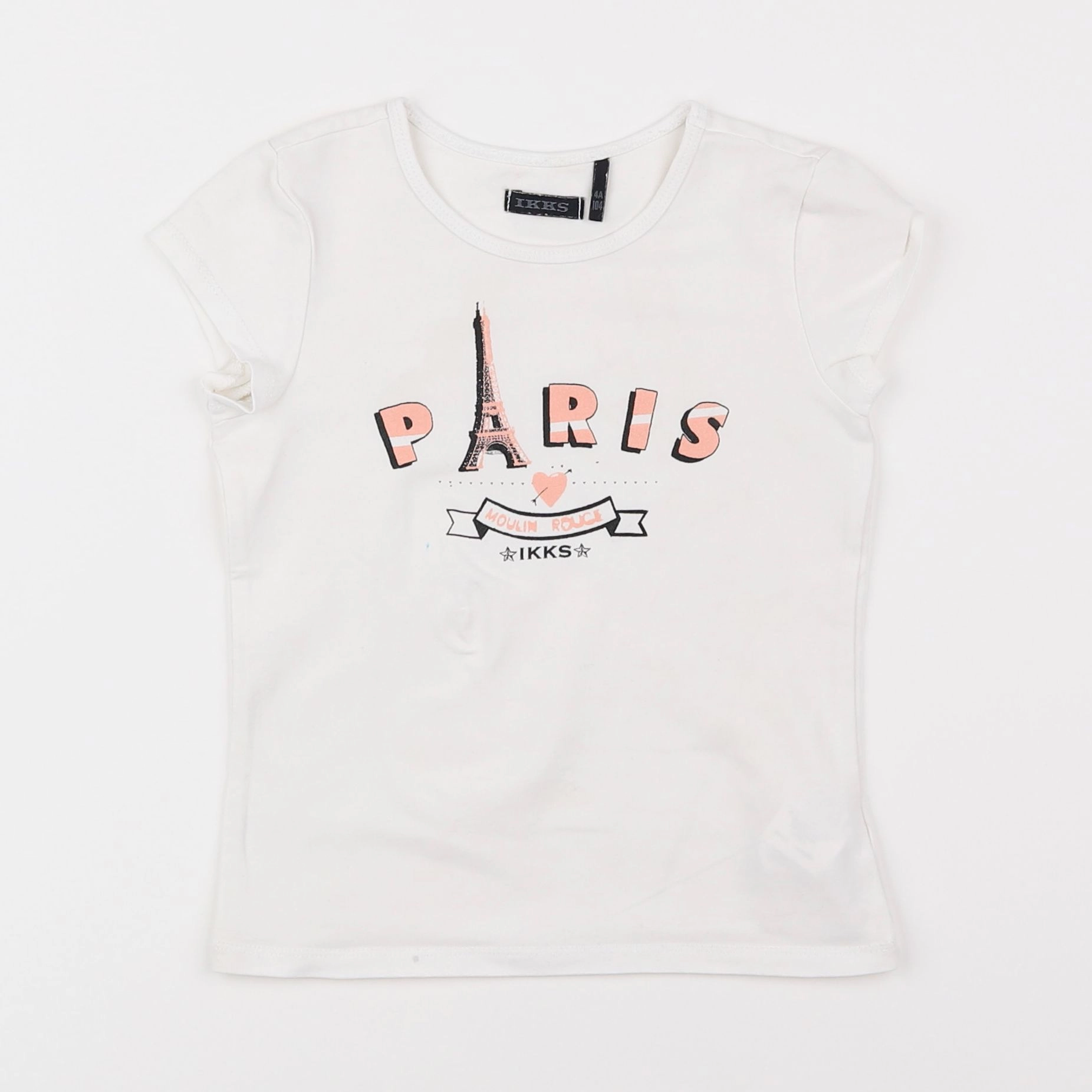IKKS - tee-shirt blanc - 4 ans