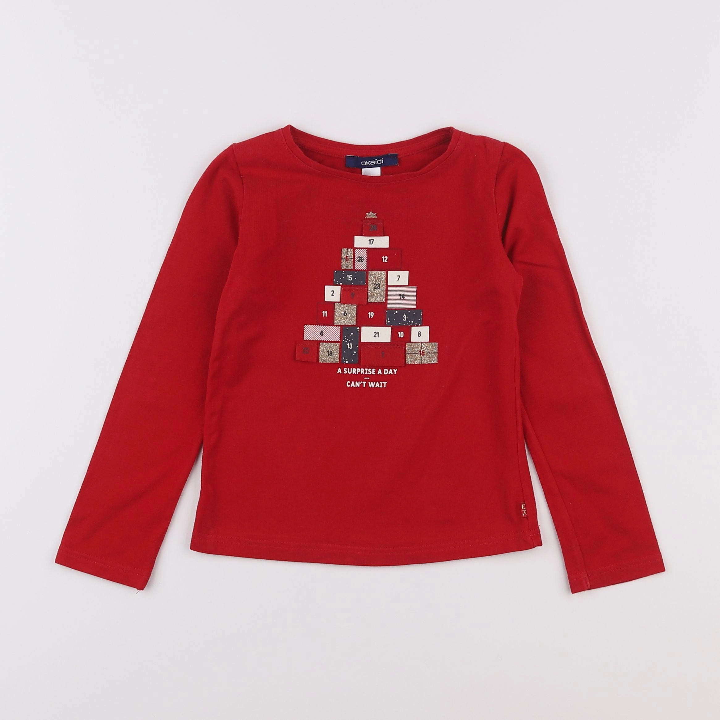 Okaidi - tee-shirt rouge - 3 ans
