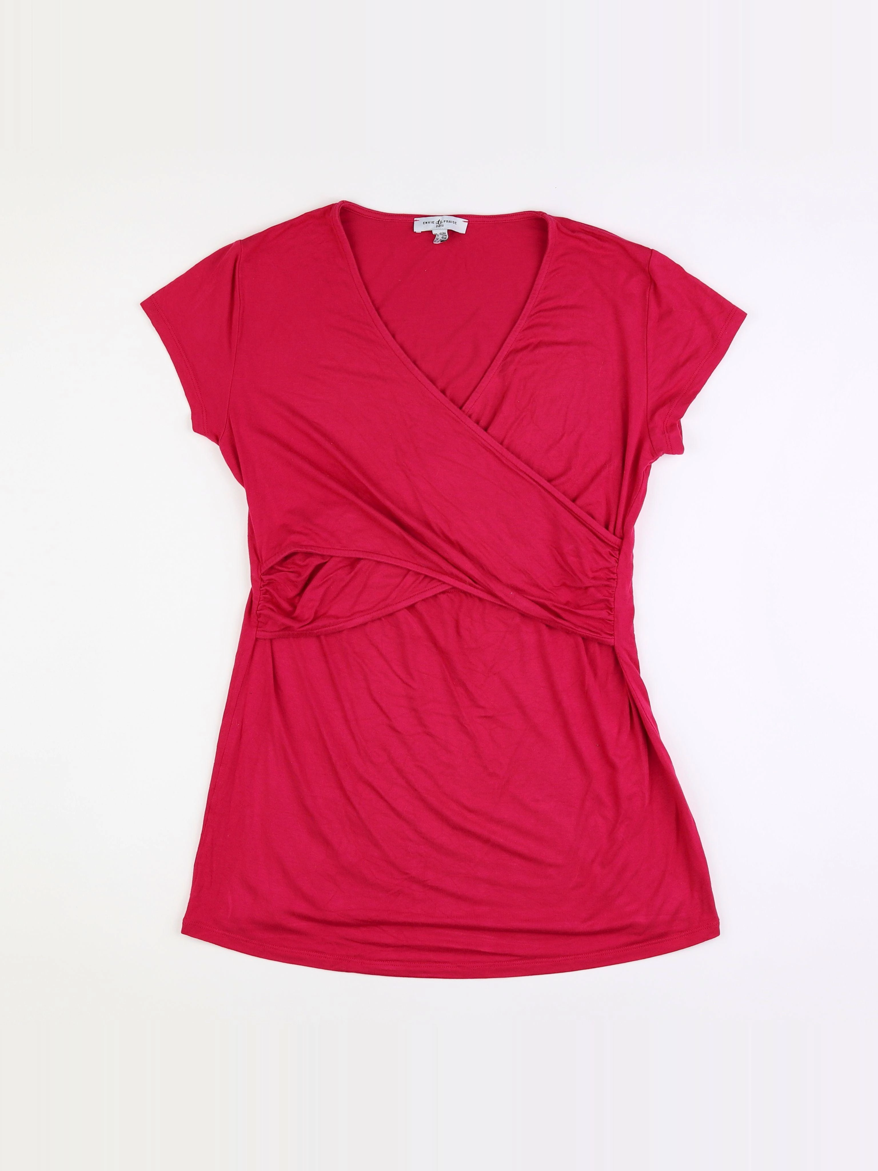 Envie de fraise - tee-shirt grossesse rose - 42 à 44