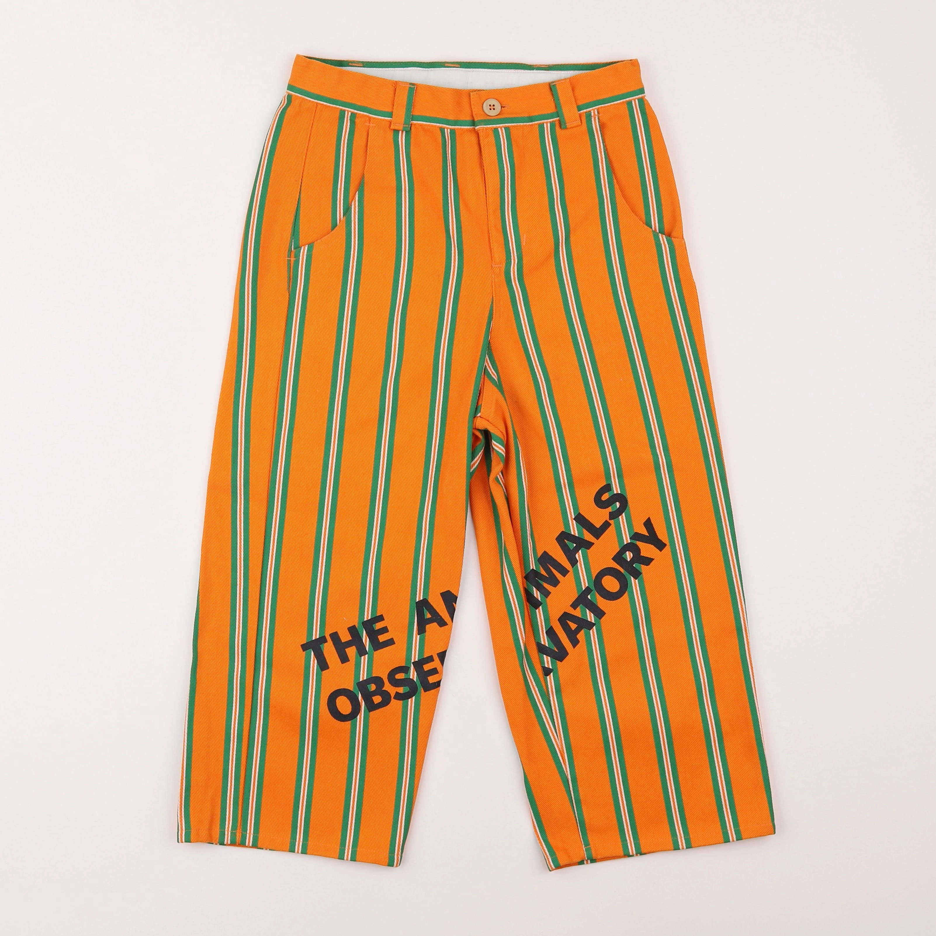 The animals observatory - pantalon orange, vert - 8 ans