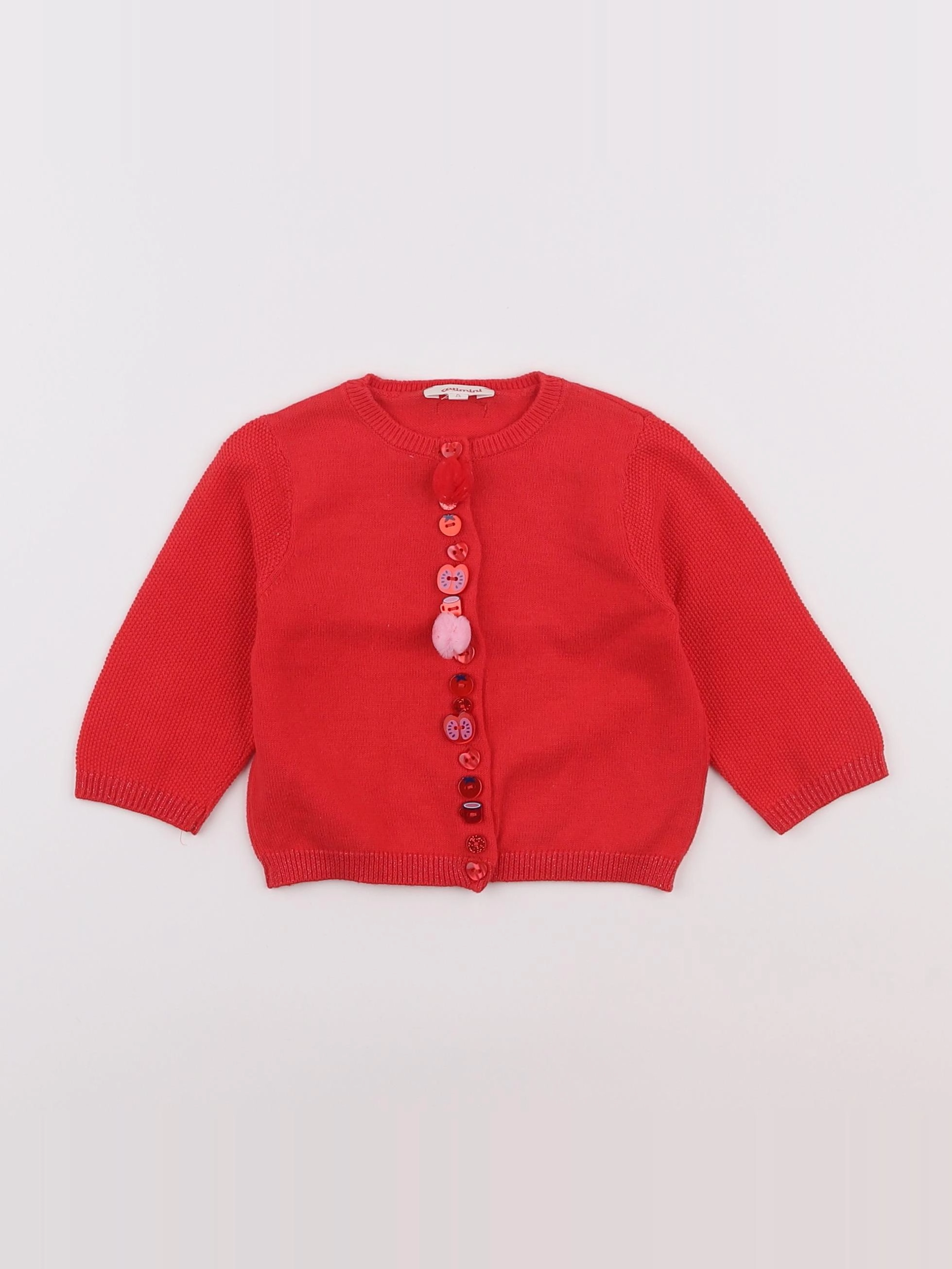 Catimini - gilet rouge - 6 mois
