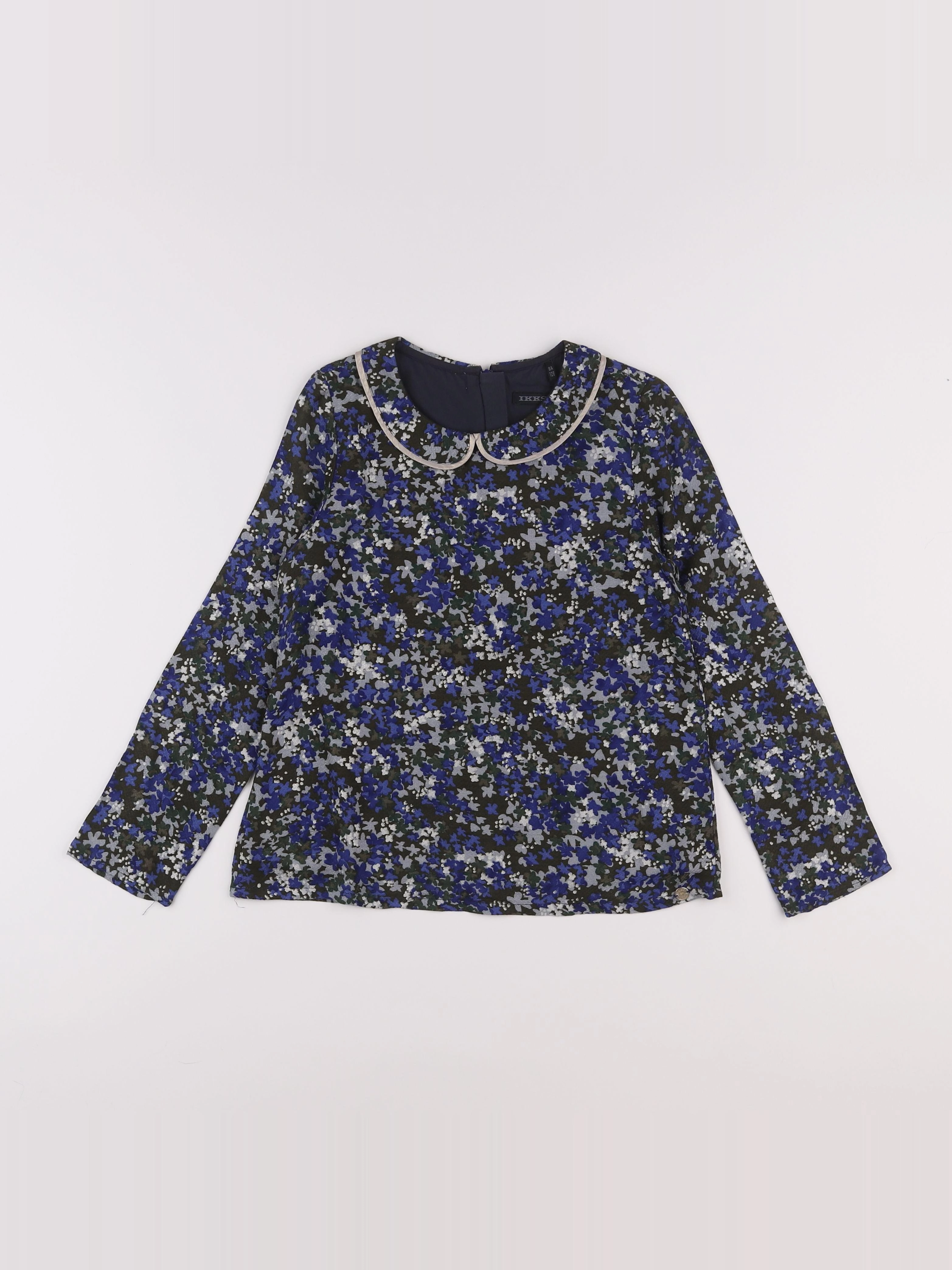 IKKS - blouse bleu - 8 ans