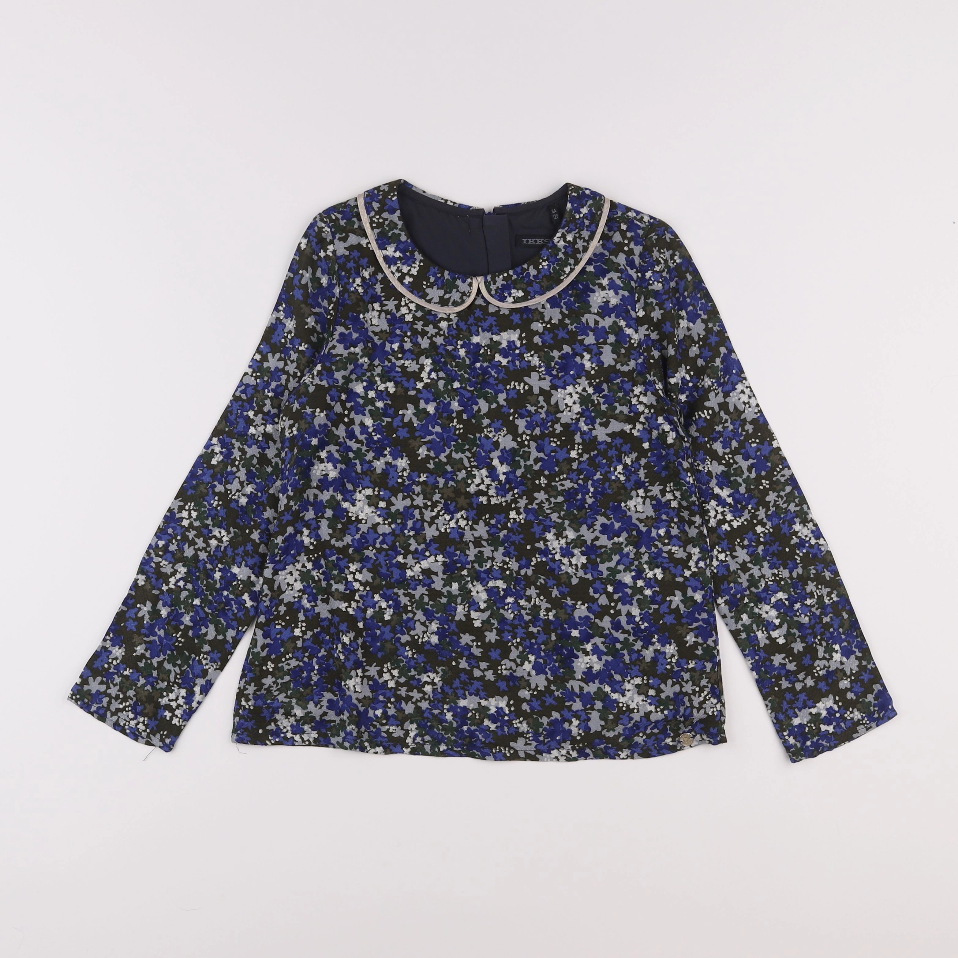 IKKS - blouse bleu - 8 ans