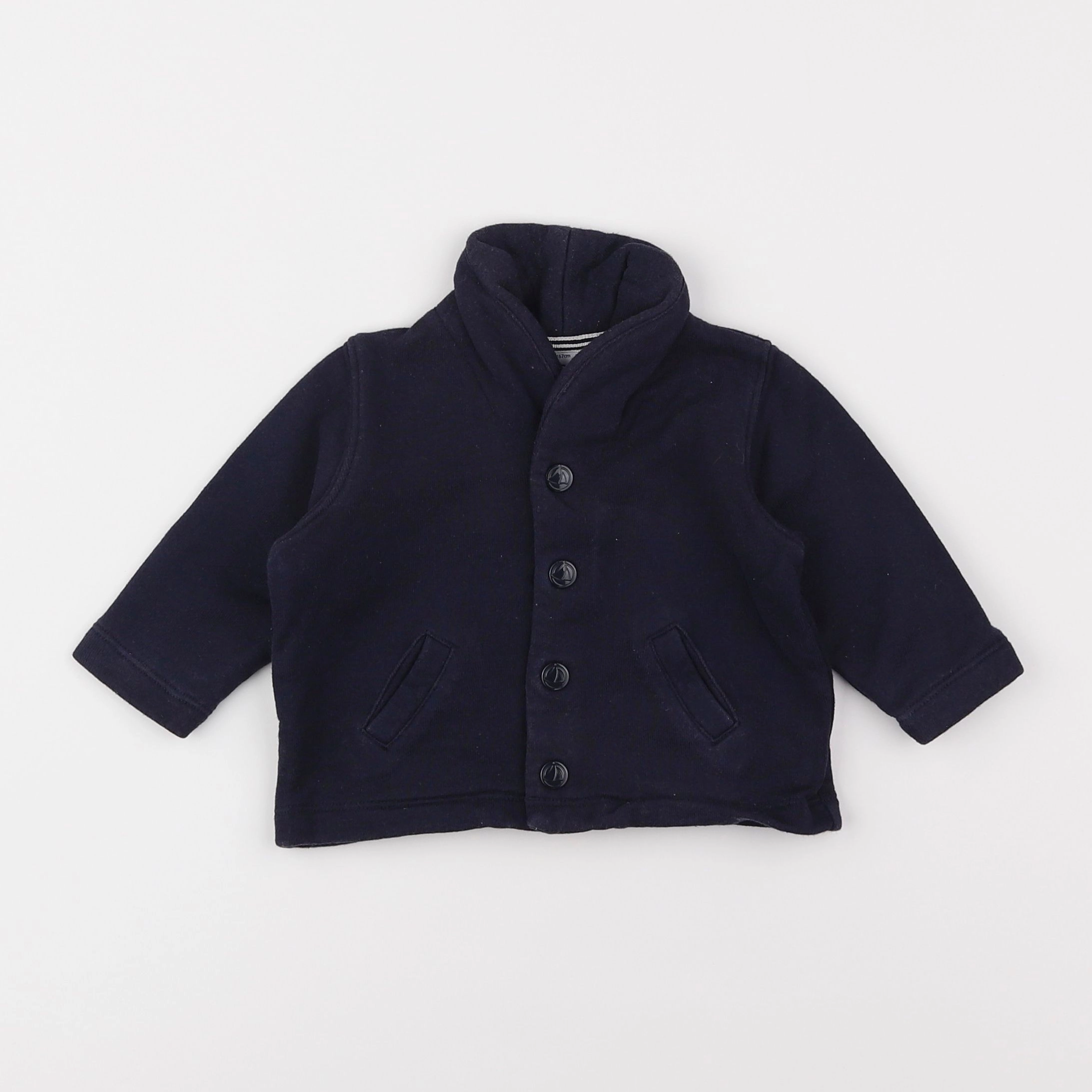 Petit Bateau - veste bleu - 6 mois