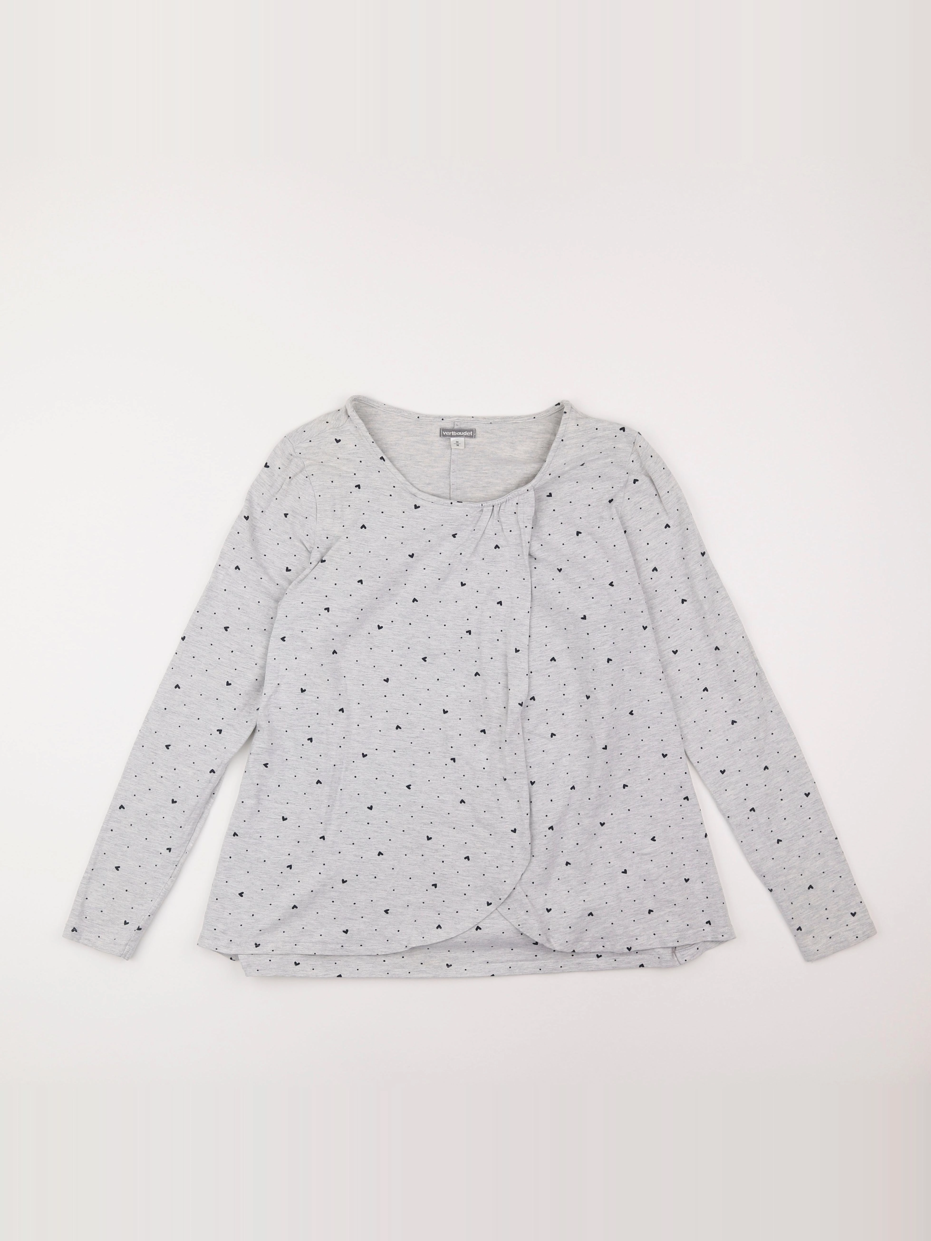 Vertbaudet - tee-shirt allaitement gris - 34 à 36