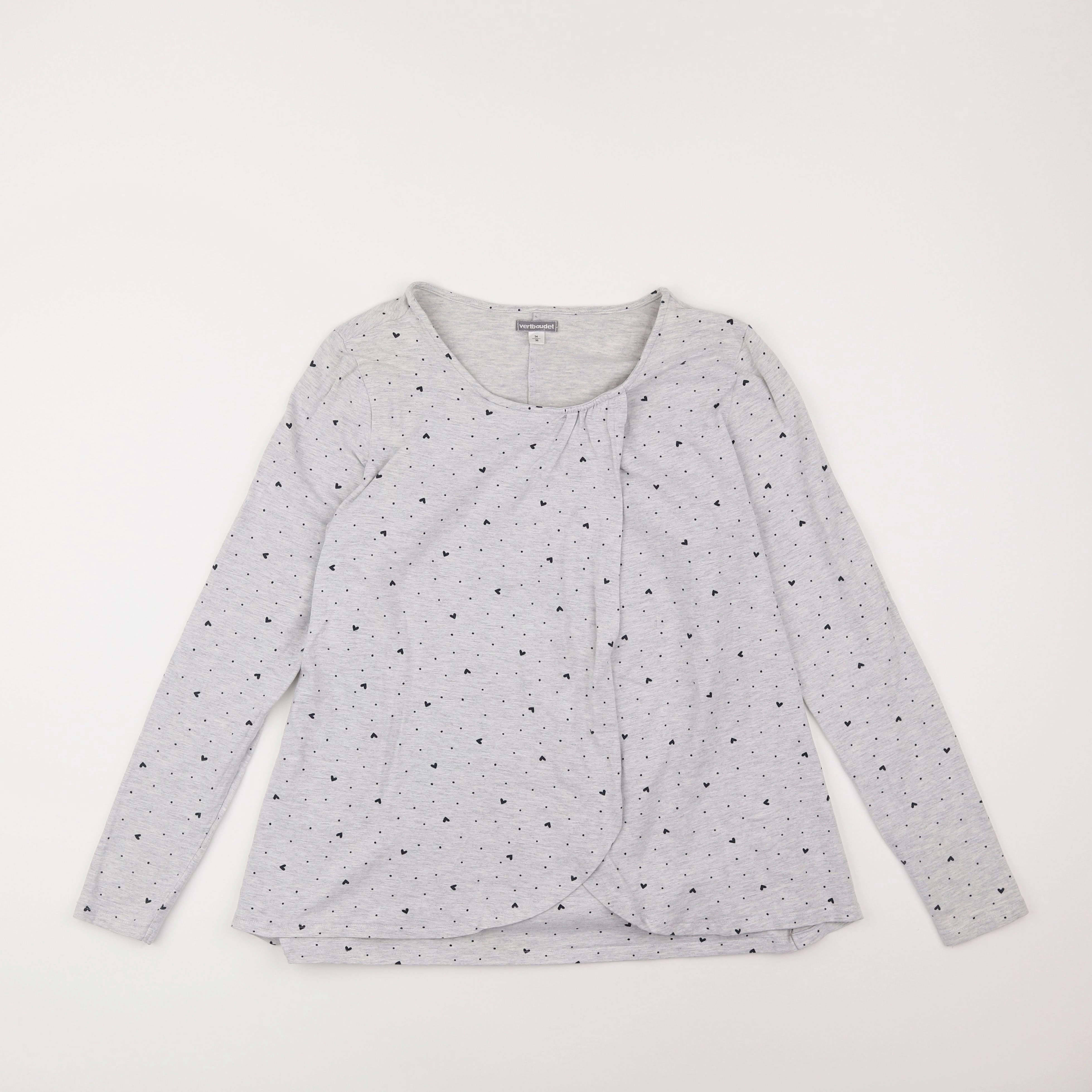 Vertbaudet - tee-shirt allaitement gris - 34 à 36