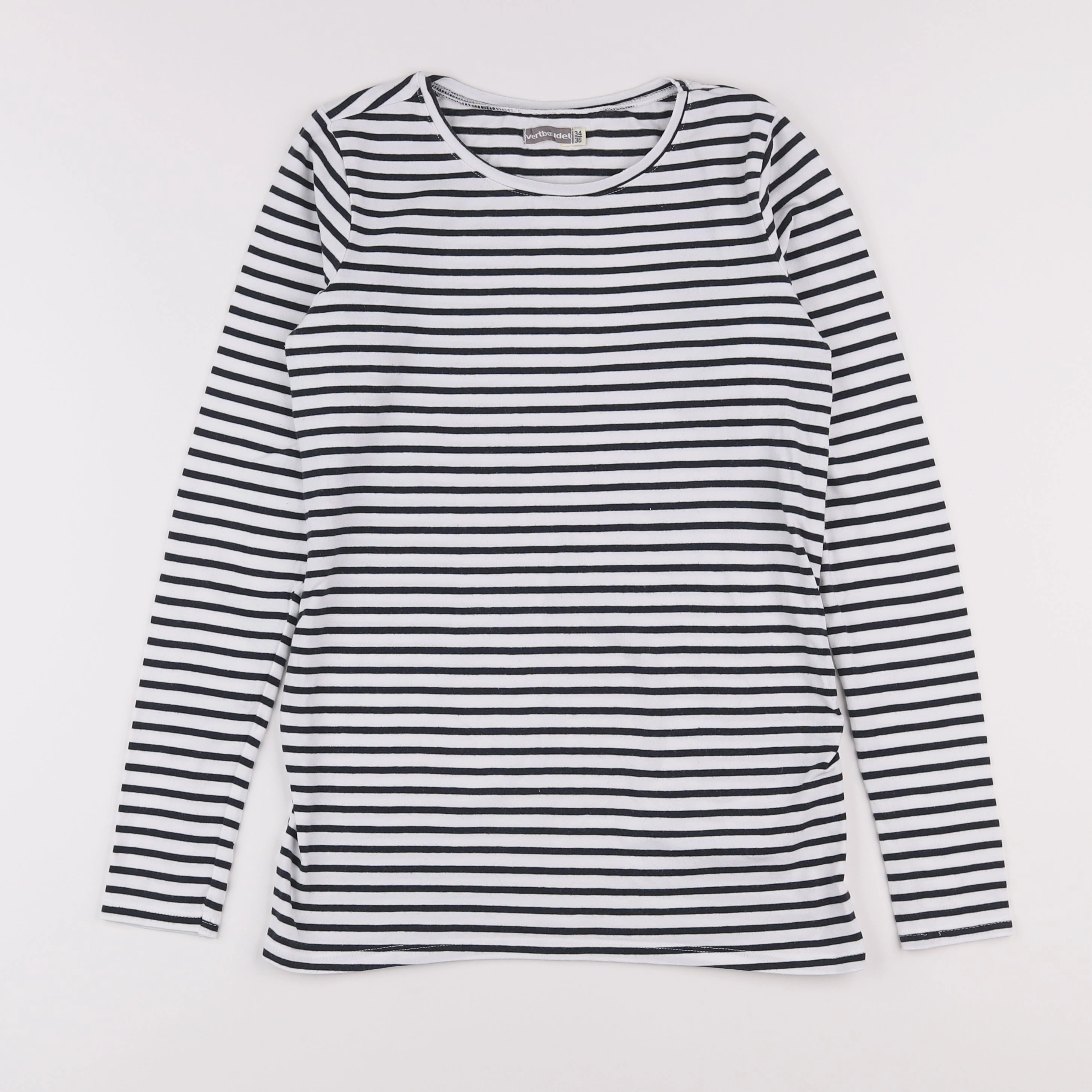 Vertbaudet - tee-shirt grossesse blanc, noir - 34 à 36