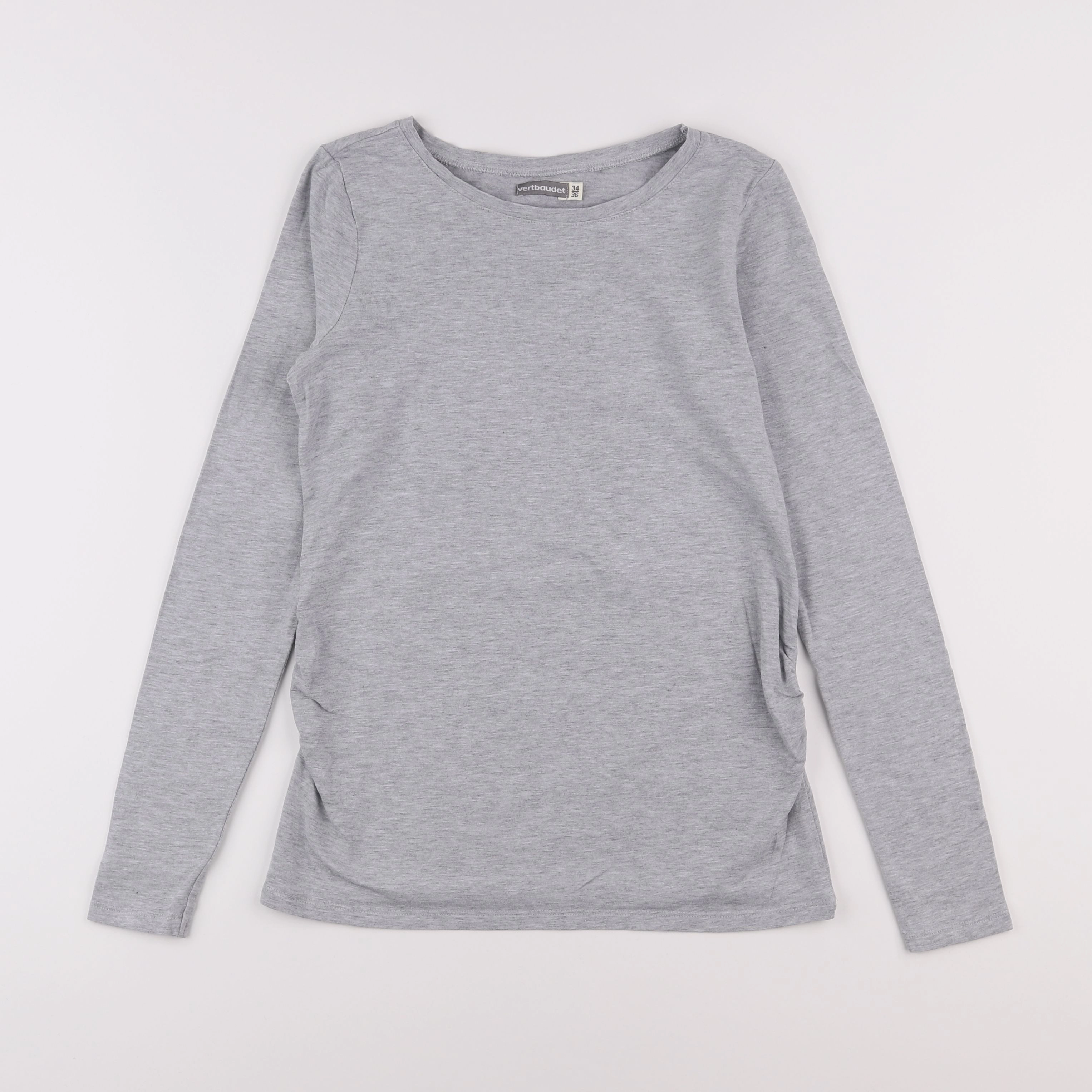 Vertbaudet - tee-shirt grossesse gris - 34 à 36