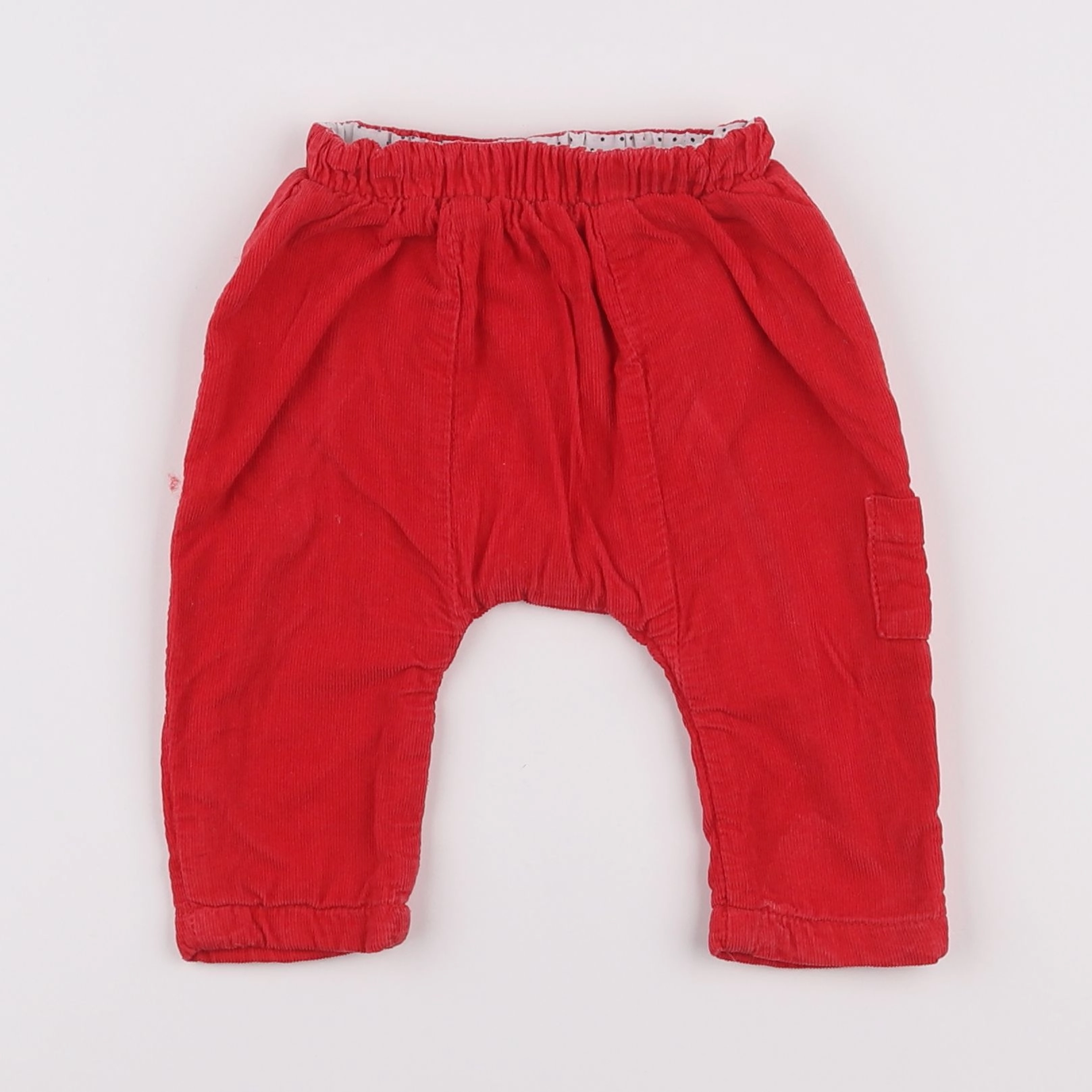 Vertbaudet - pantalon rouge - 3 mois