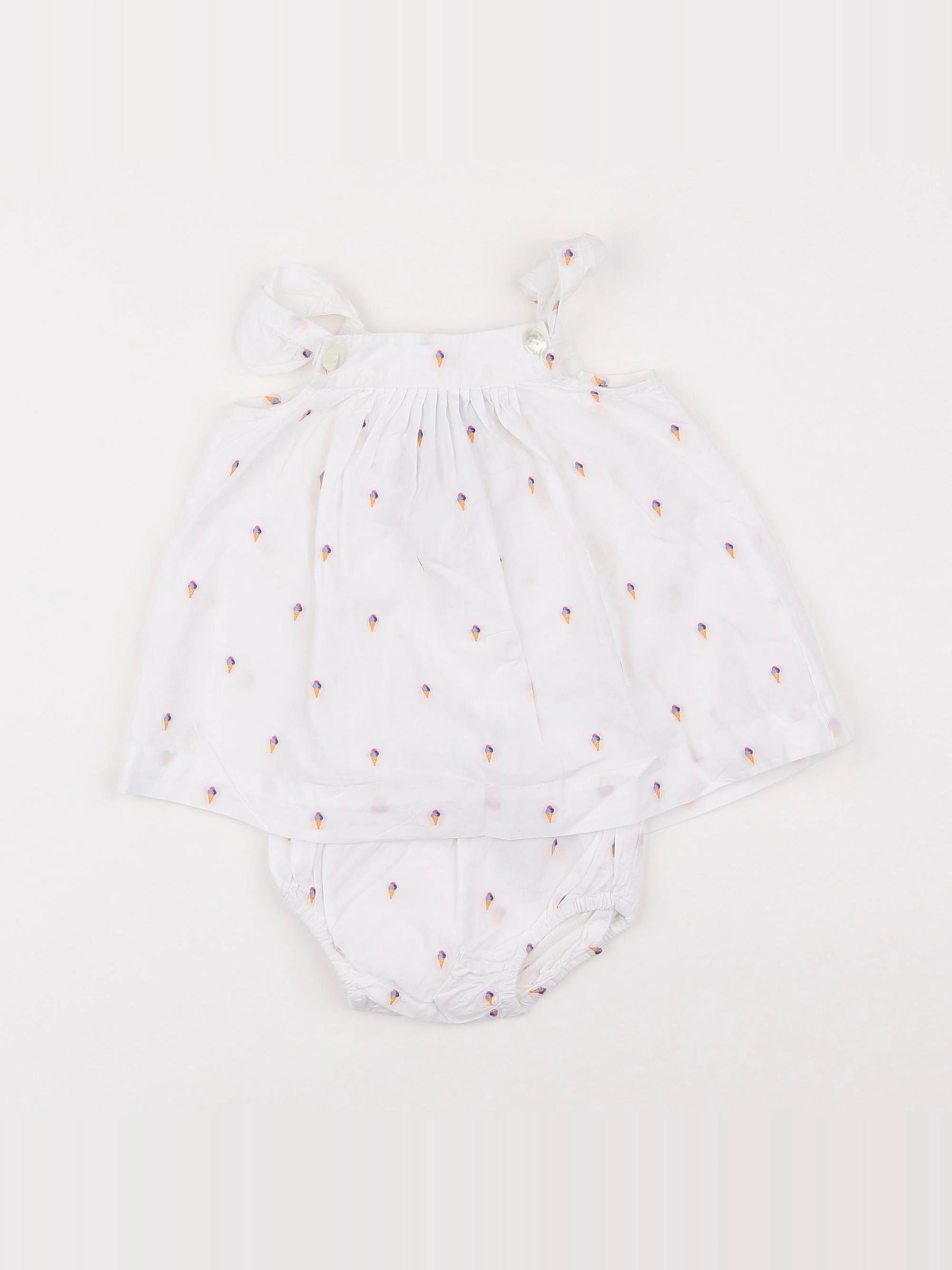 Jacadi - robe blanc - 3 mois