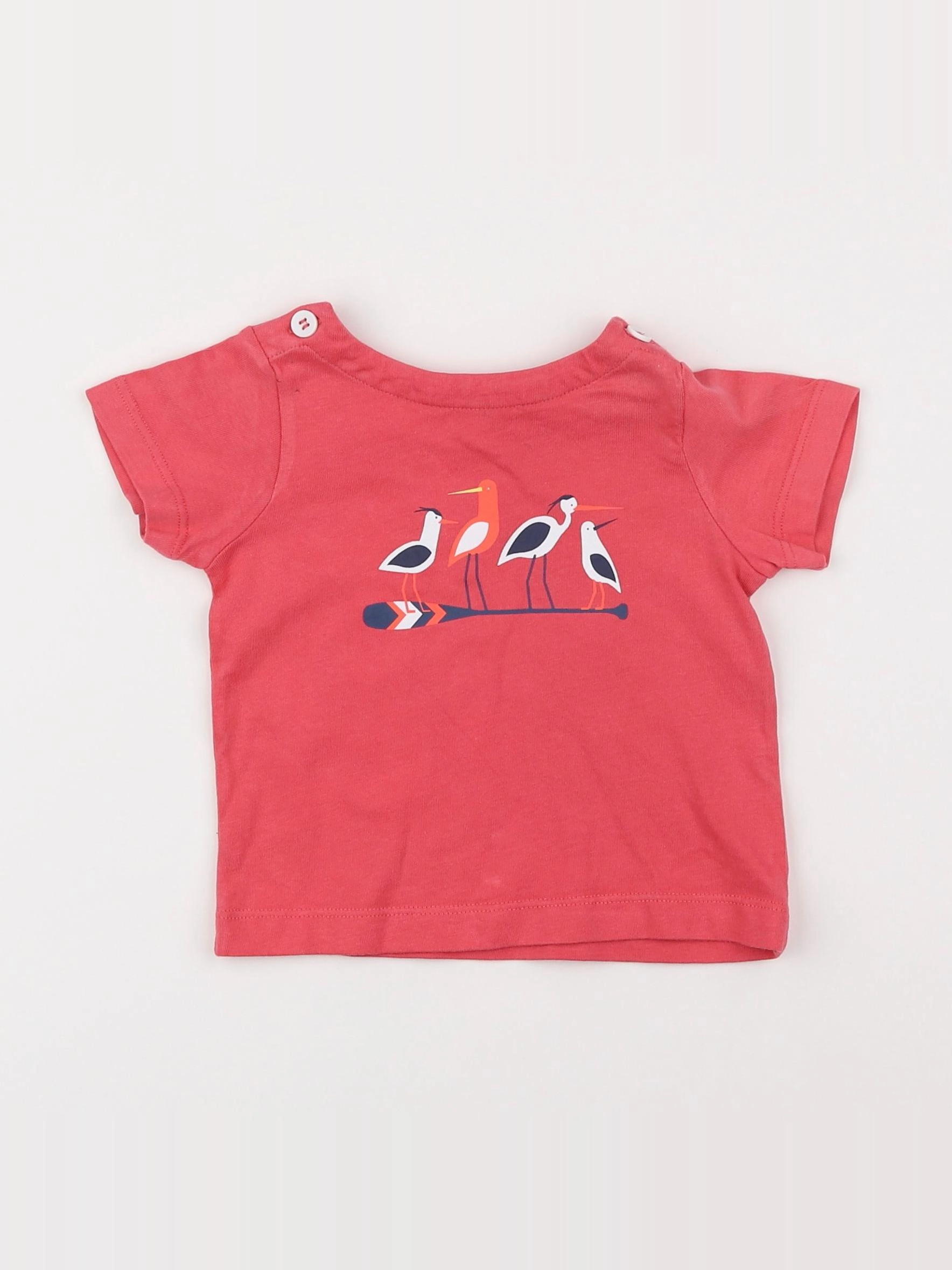 Jacadi - tee-shirt rose - 6 mois