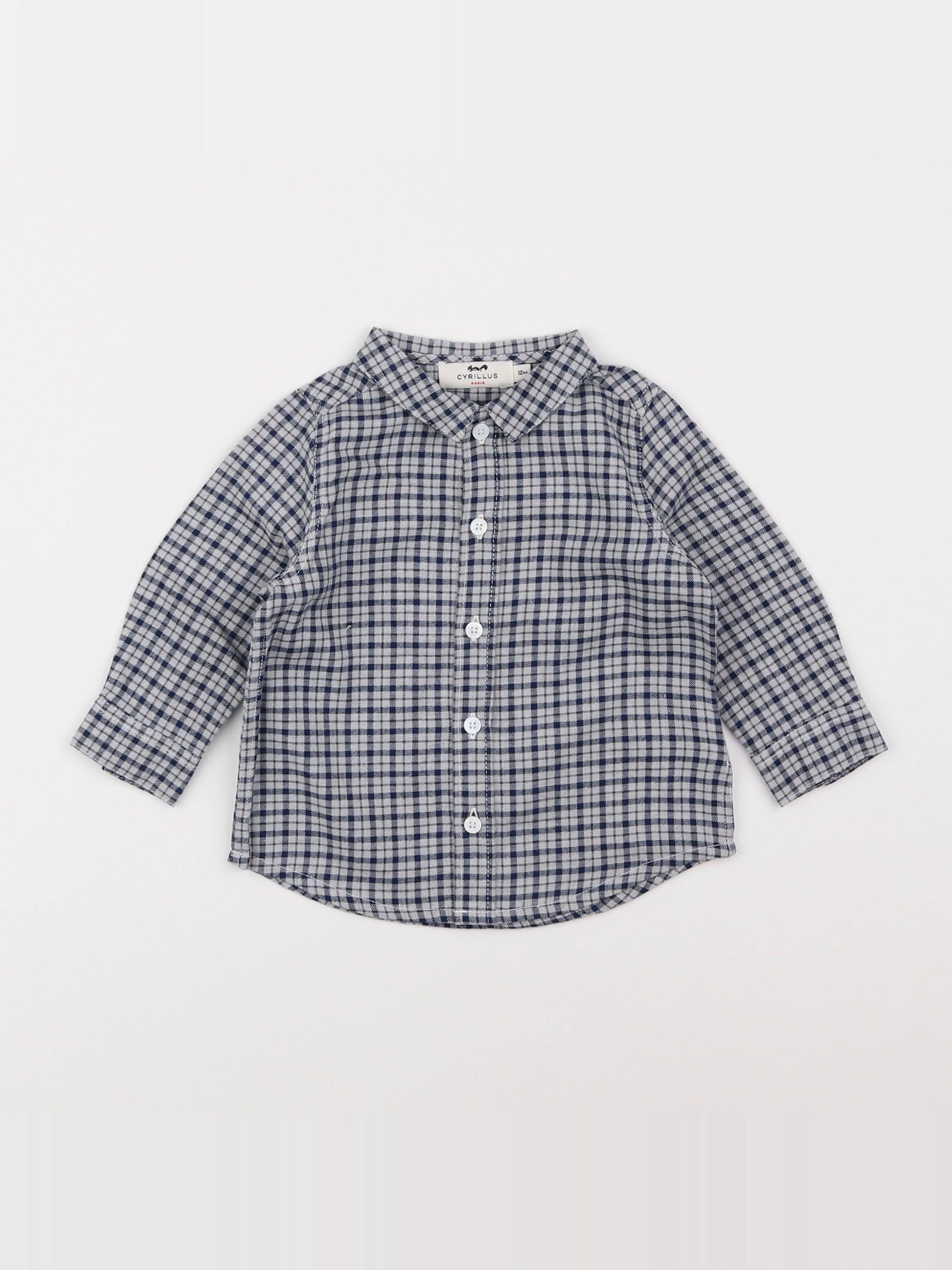 Cyrillus - chemise bleu - 12 mois