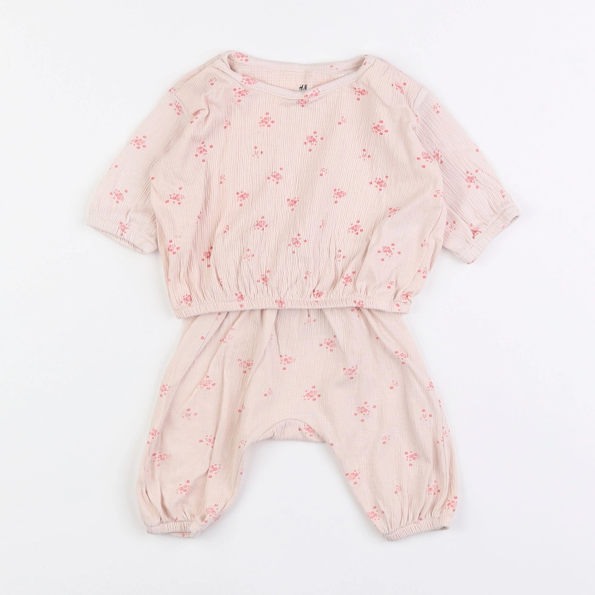 H&M - ensemble rose - 0/1 mois