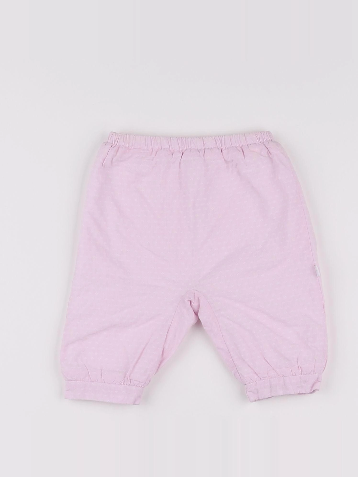 Jacadi - sarouel doublé rose - 3 mois
