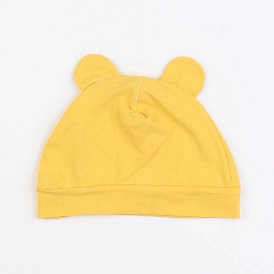 H&M - bonnet de naissance jaune - 6/9 mois