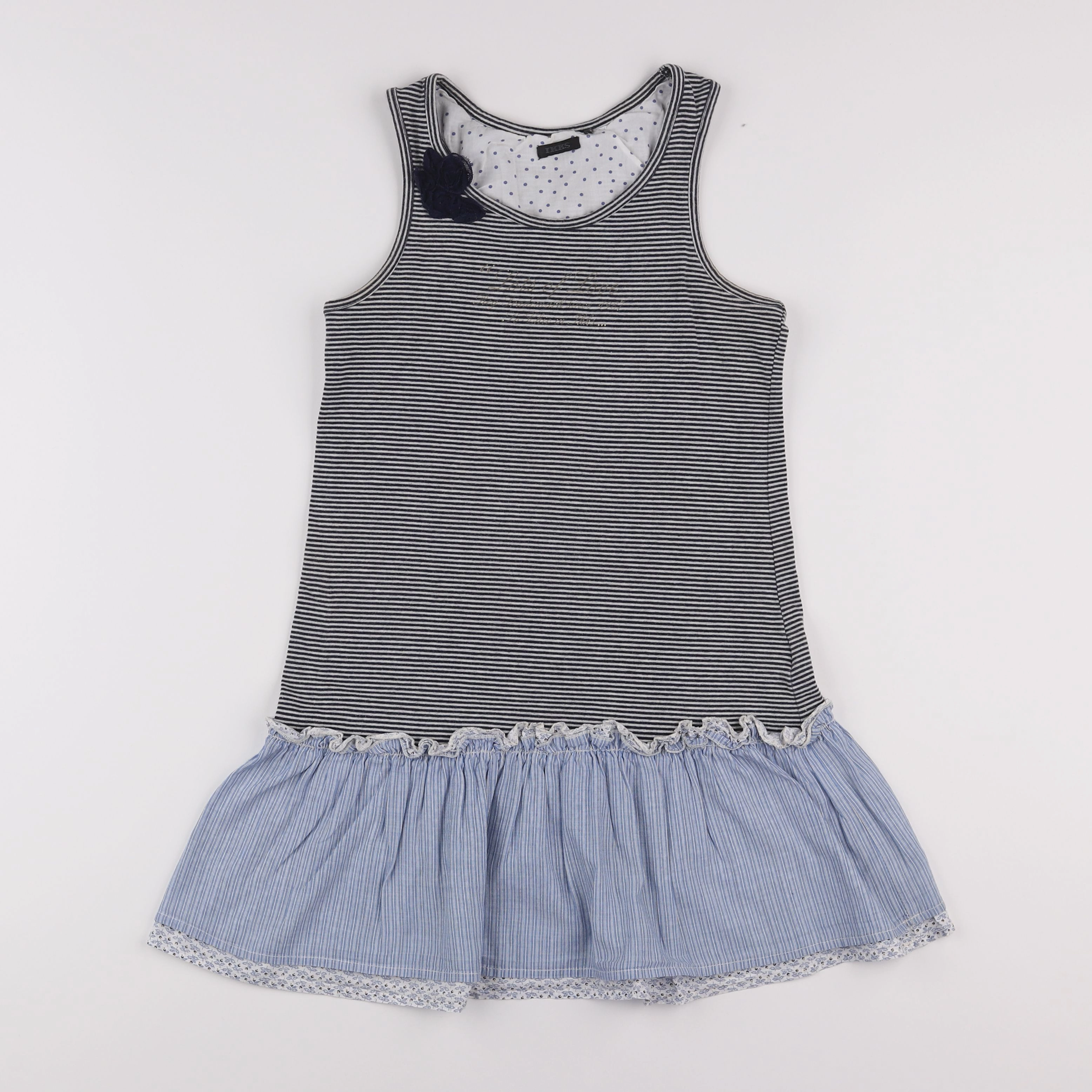 IKKS - robe bleu, blanc - 10 ans