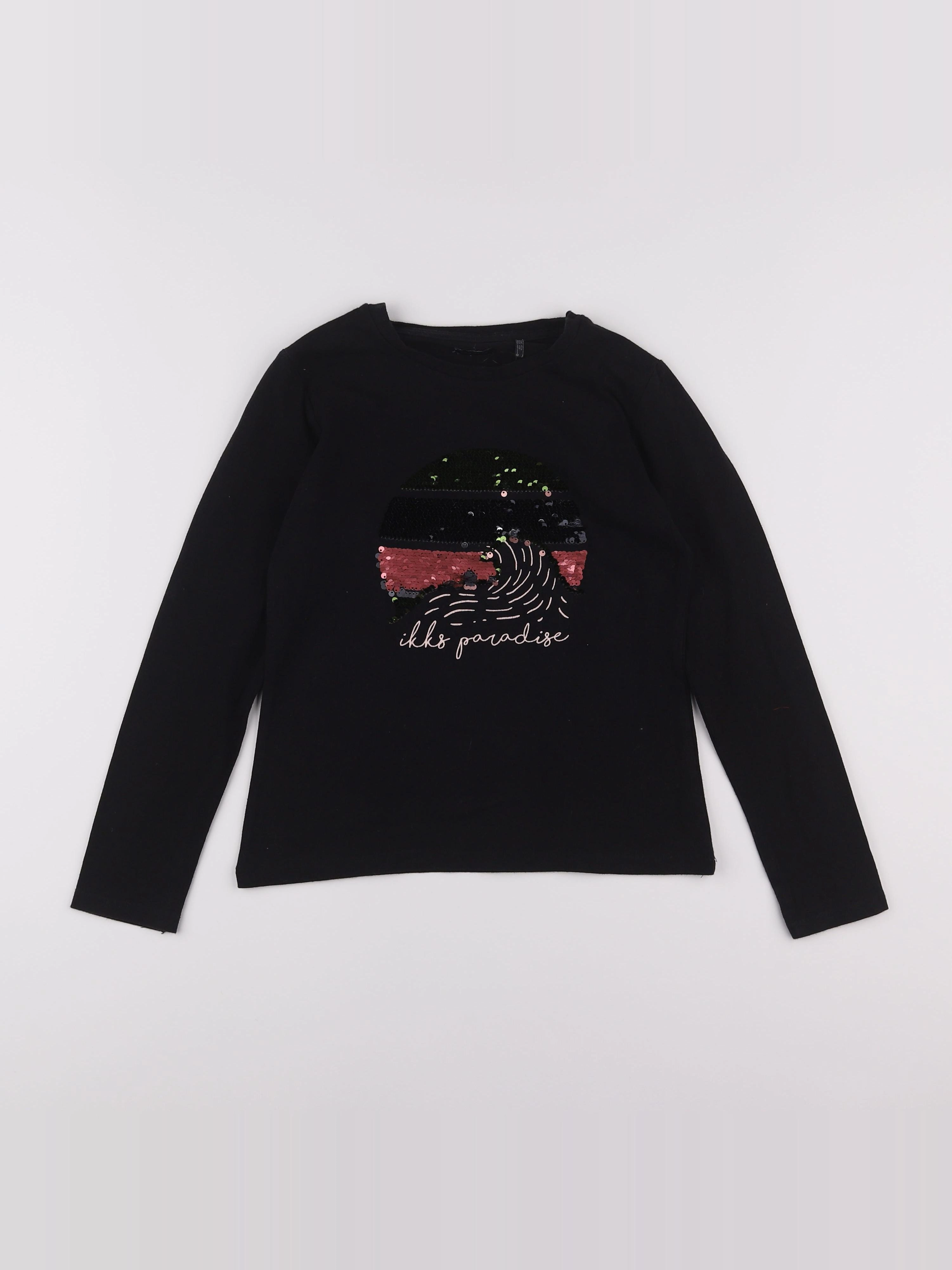 IKKS - tee-shirt noir - 10 ans