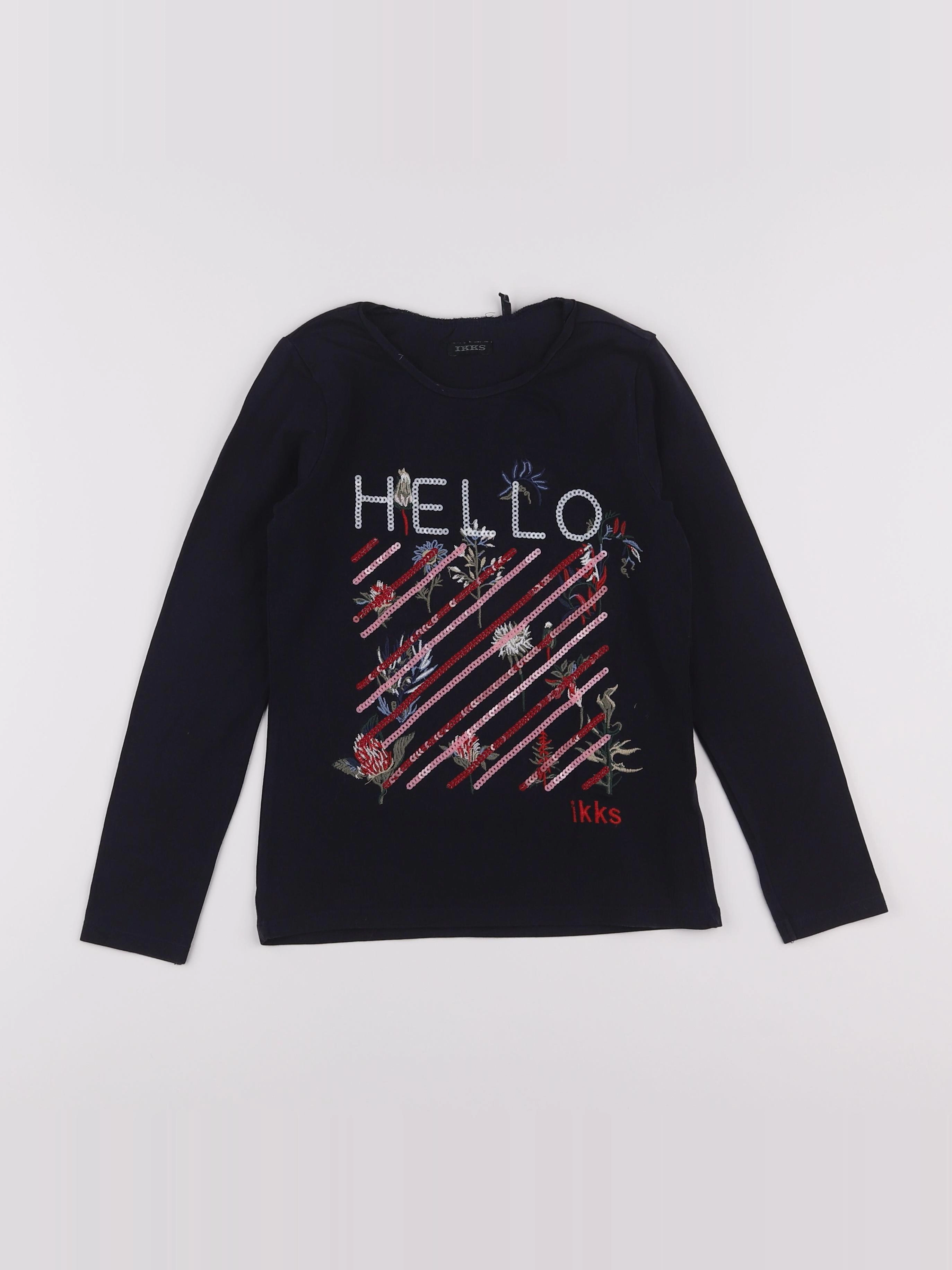 IKKS - tee-shirt bleu - 8 ans
