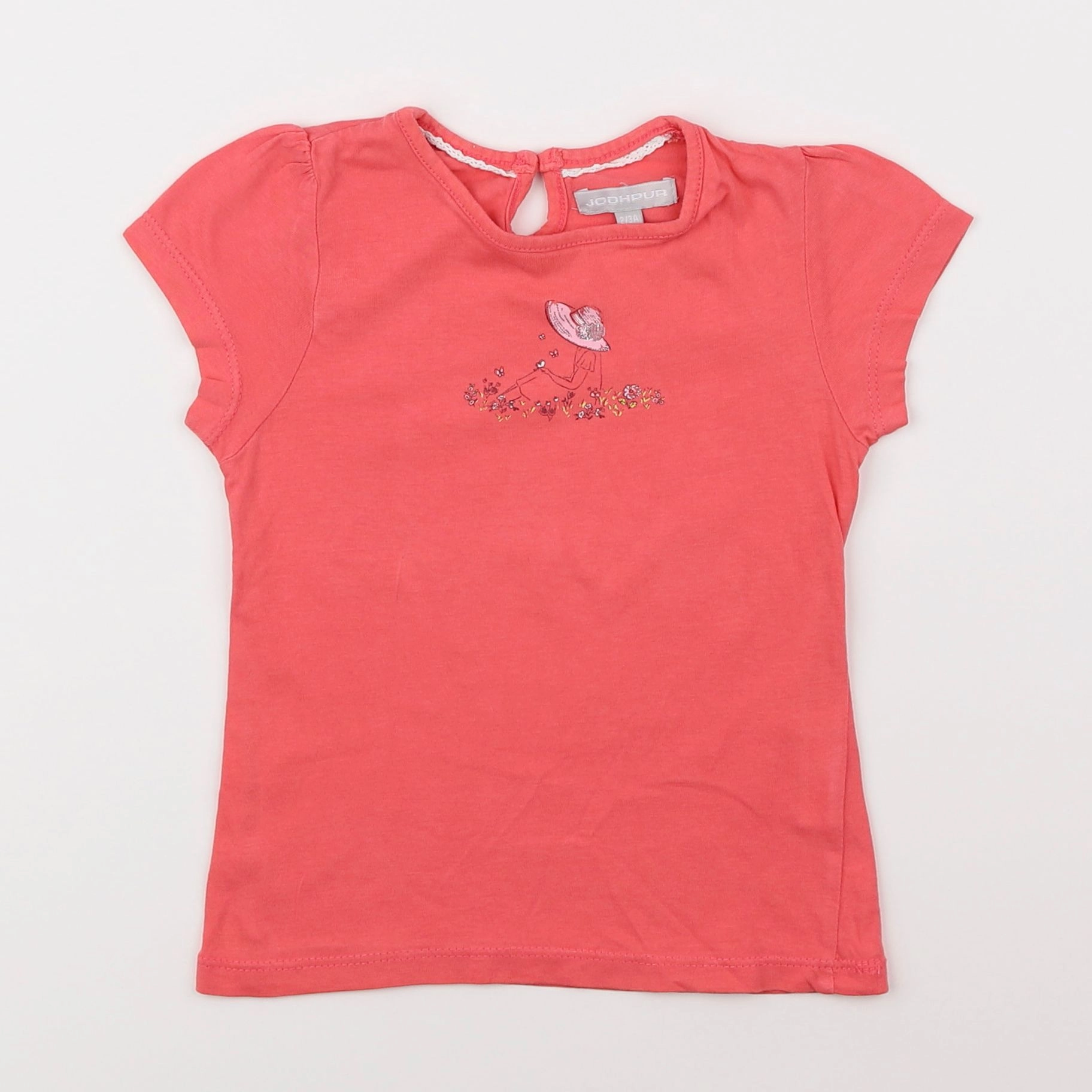 Jodhpur - tee-shirt rose - 2/3 ans