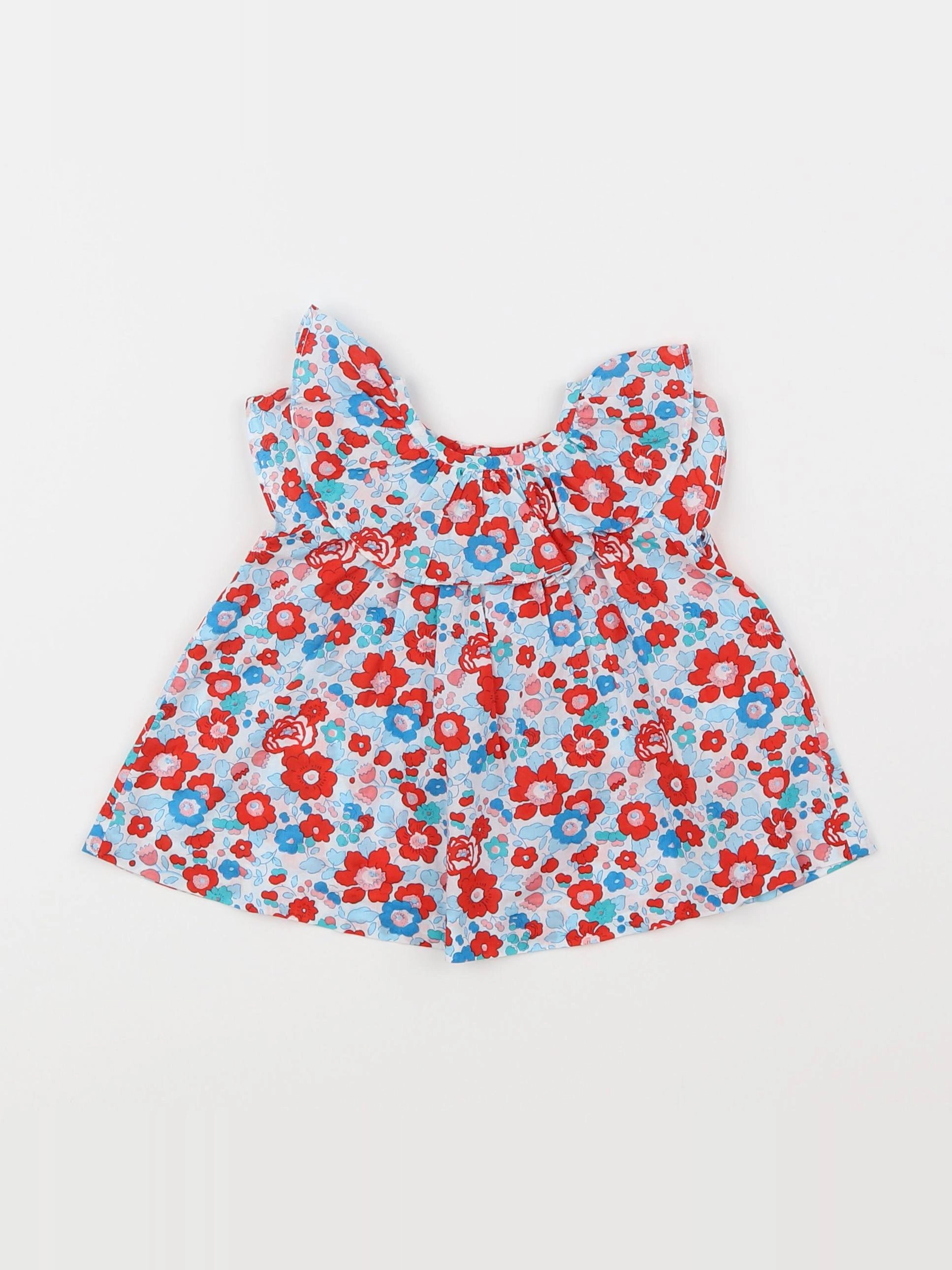 Jacadi - blouse liberty multicolore - 6 mois