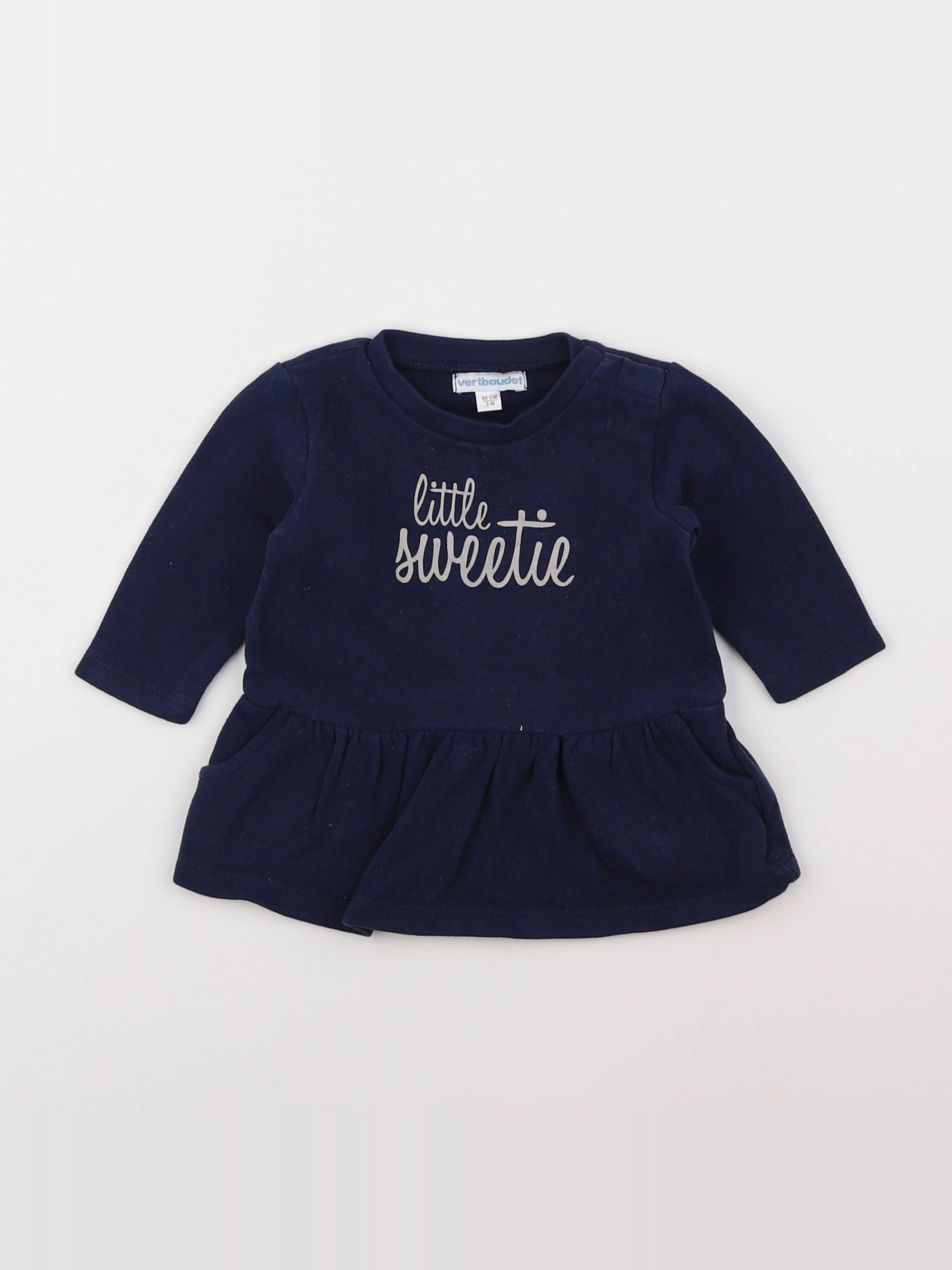 Vertbaudet - robe bleu - 3 mois