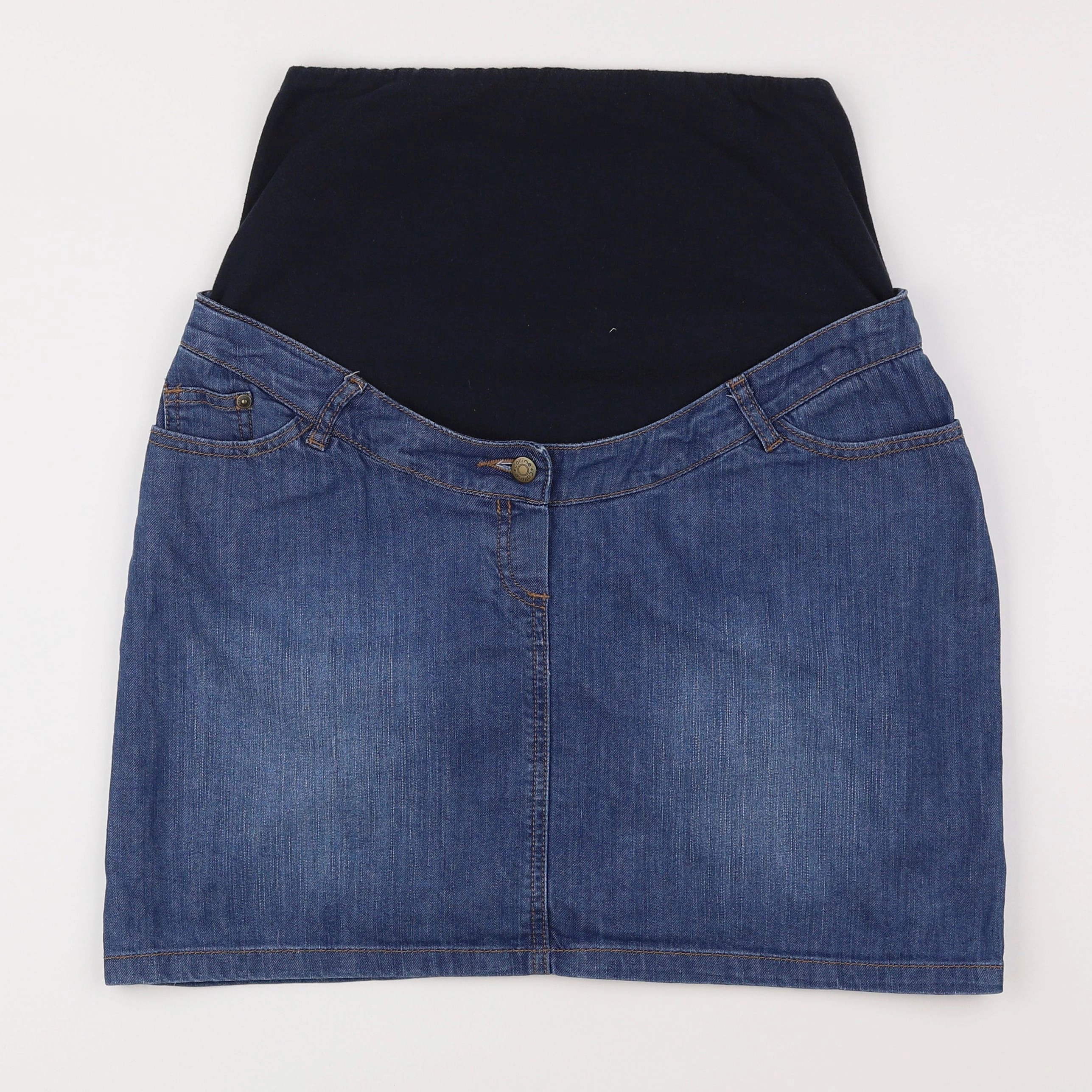 Vertbaudet - jupe grossesse bleu - 40
