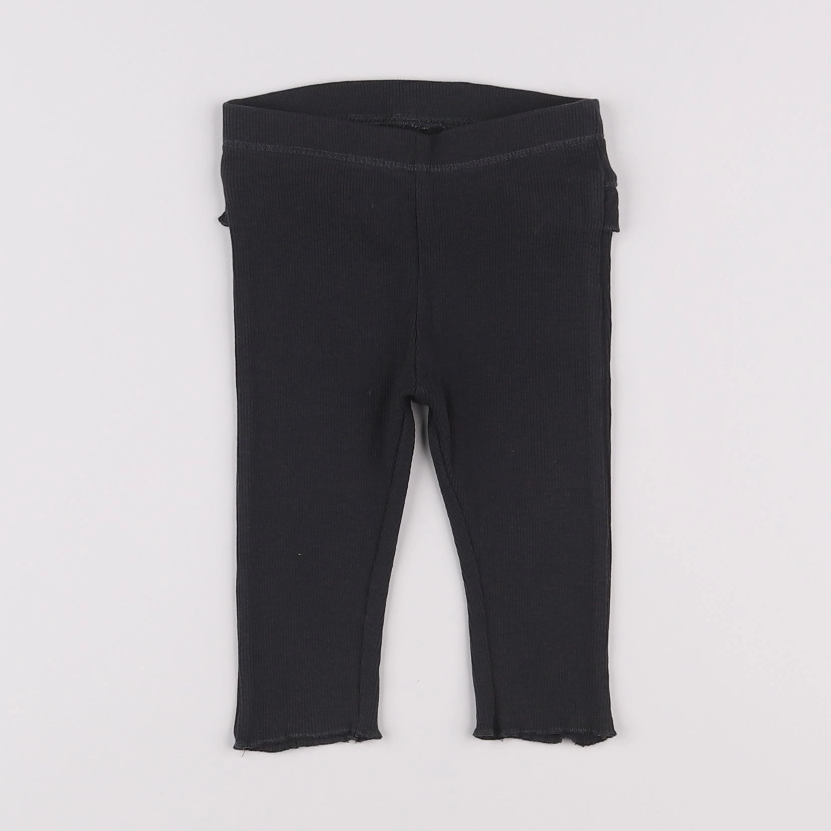 H&M - legging volants au dos gris - 3/6 mois