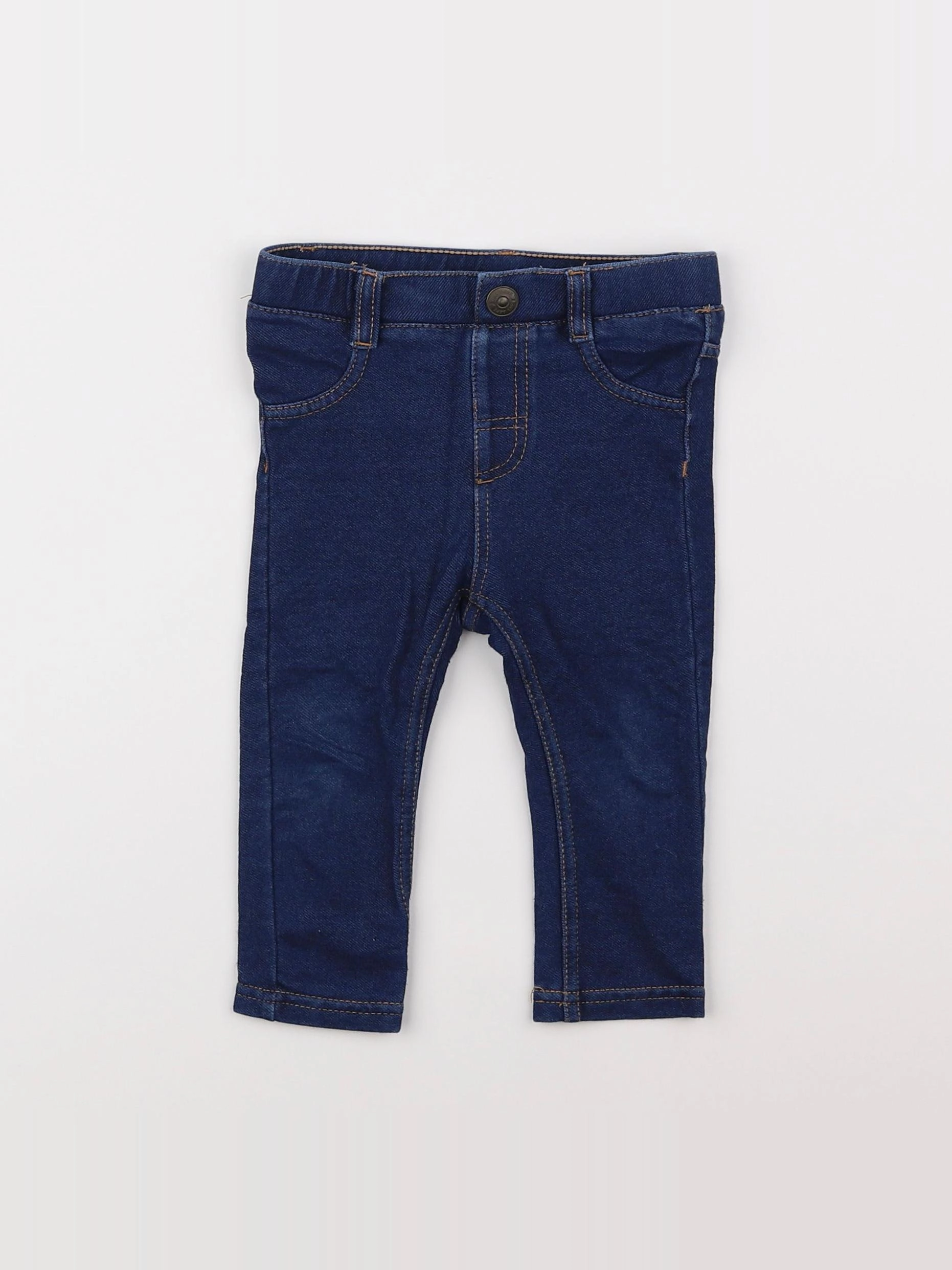 H&M - jegging bleu - 6/9 mois