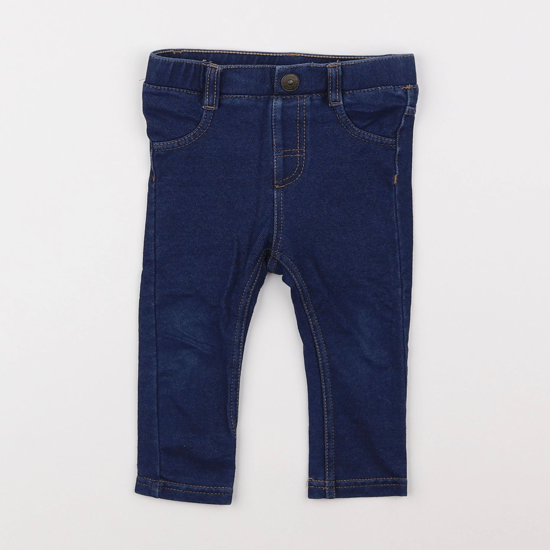 H&M - jegging bleu - 6/9 mois