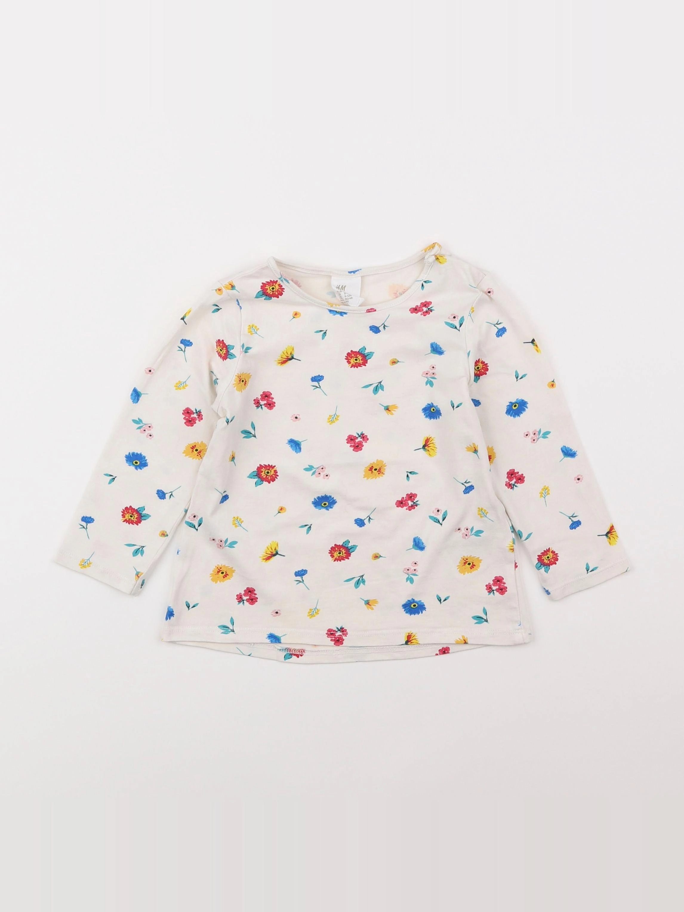 H&M - tee-shirt beige - 9/12 mois