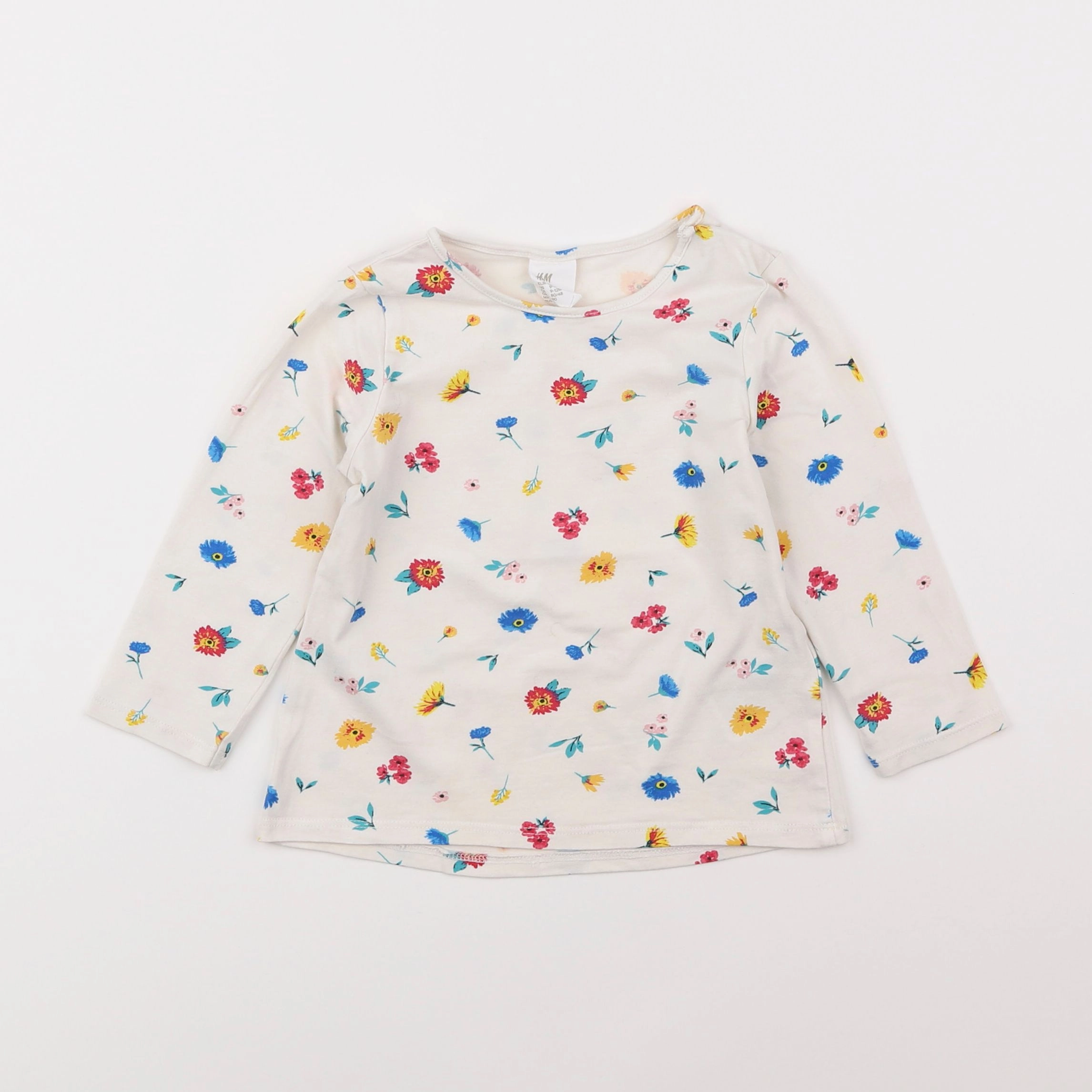 H&M - tee-shirt beige - 9/12 mois
