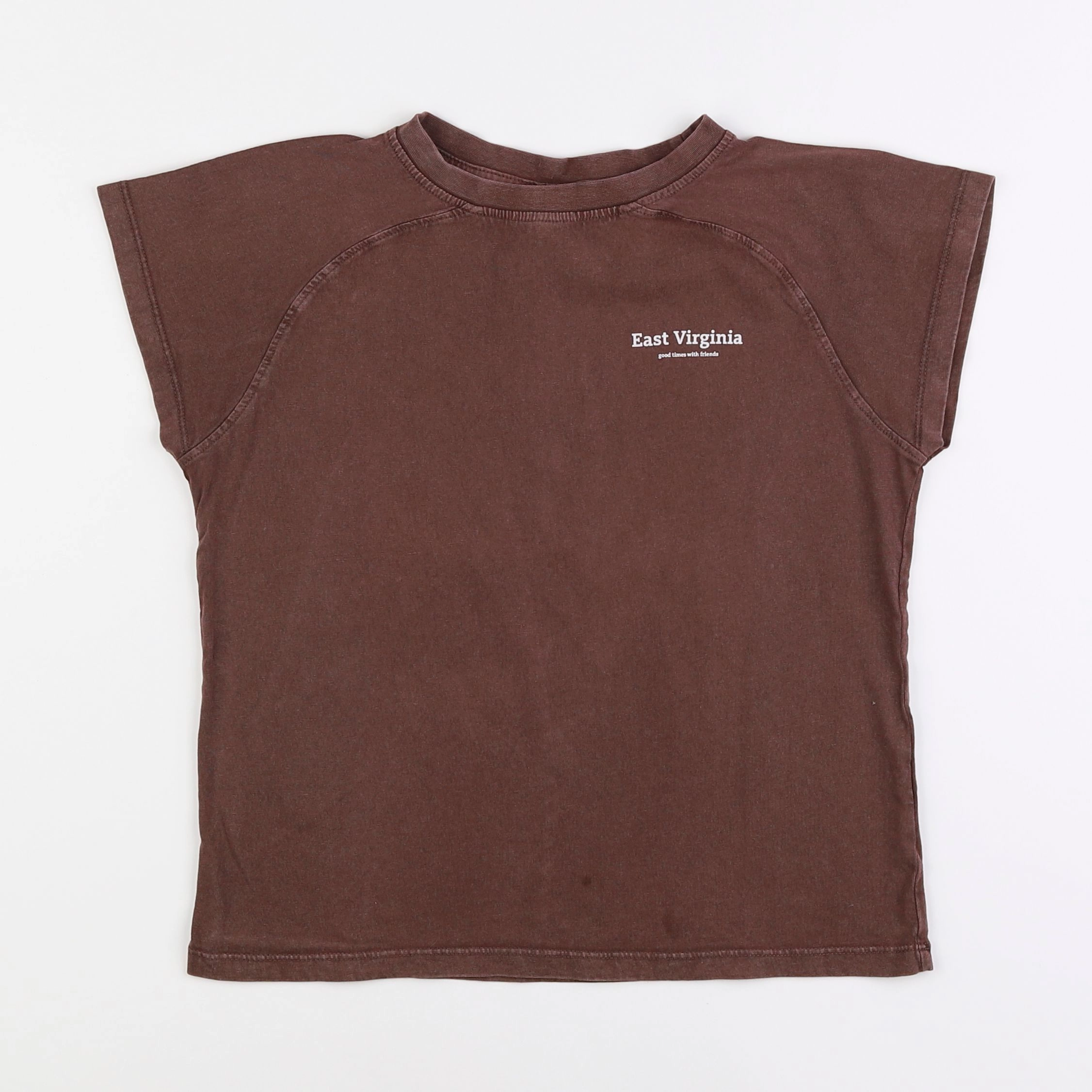 Zara - tee-shirt marron - 7 ans