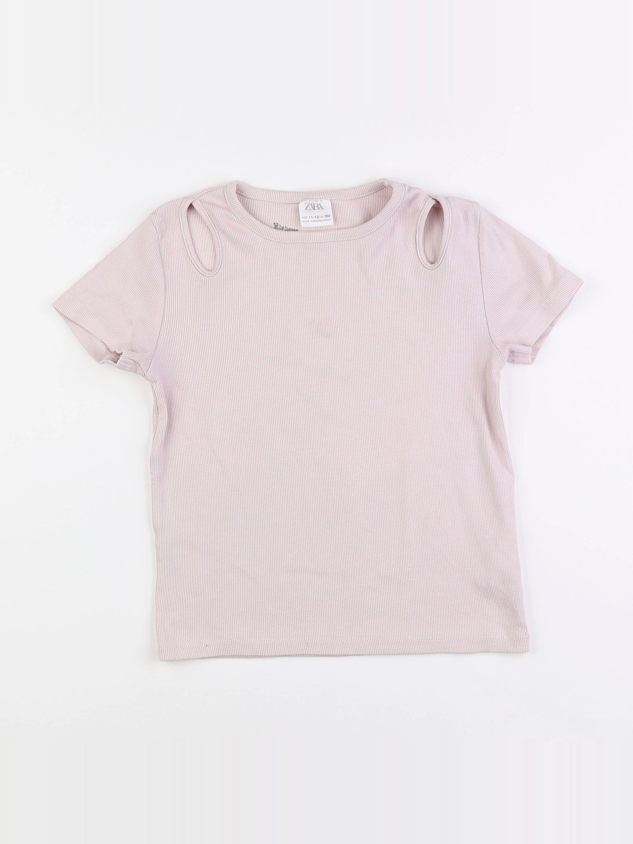 Zara - tee-shirt rose - 11/12 ans