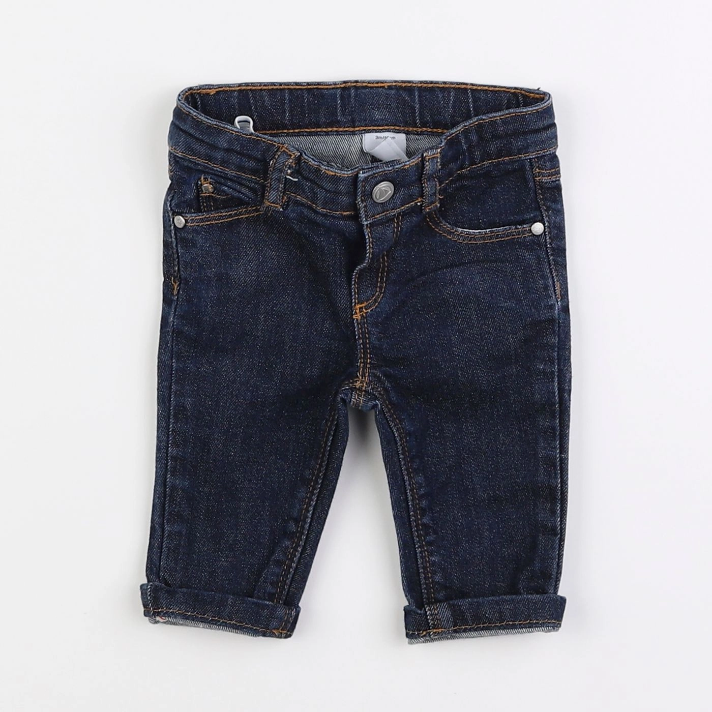 Petit Bateau - jean bleu - 3 mois