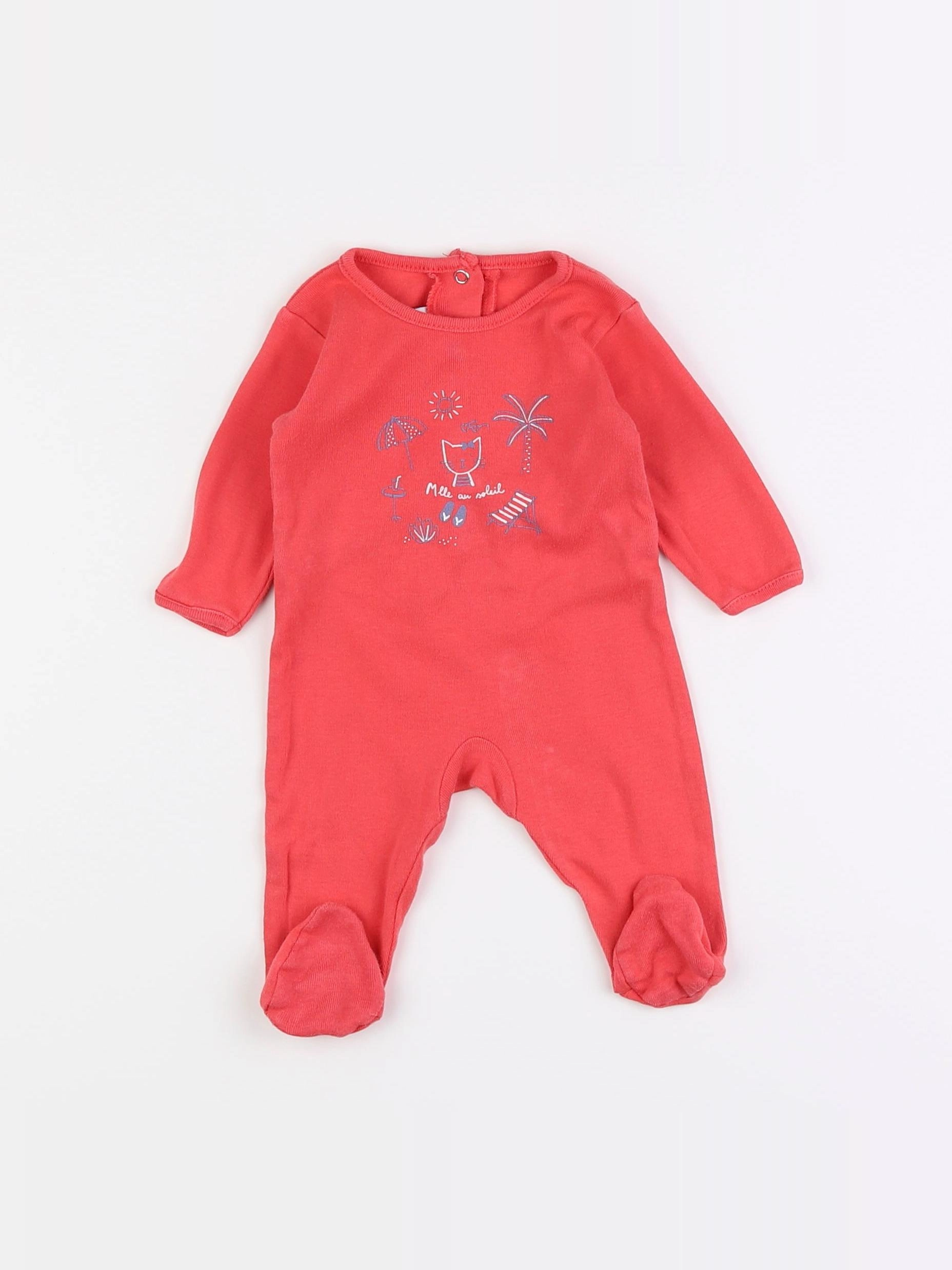 Absorba - pyjama coton rose - 1 mois