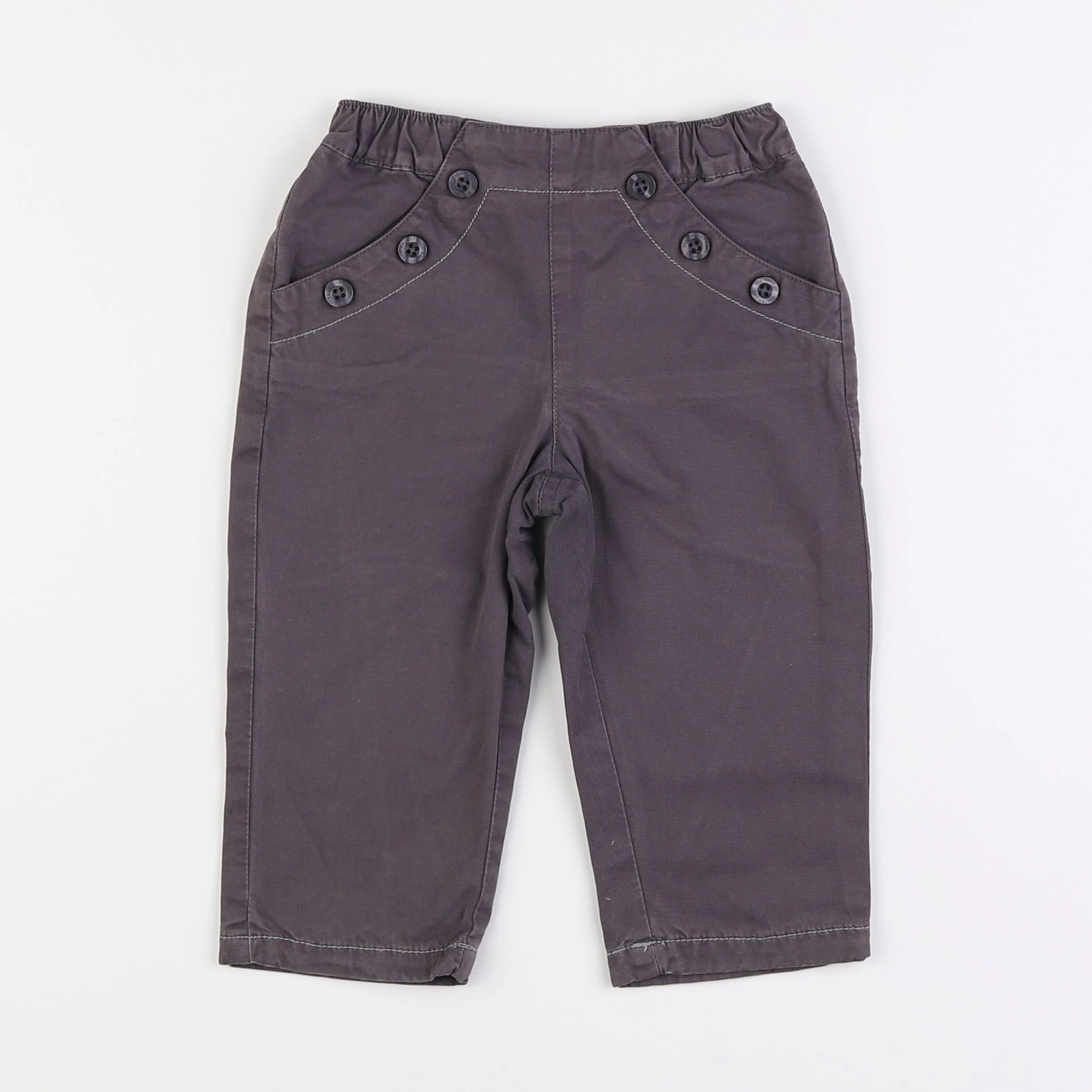 Vertbaudet - pantalon gris - 18 mois