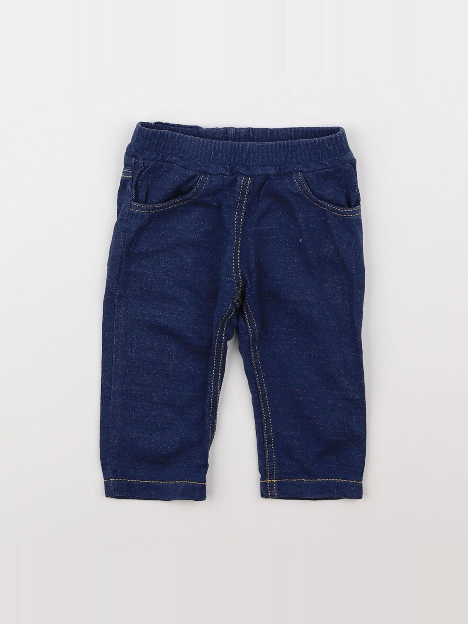 Petit Bateau - pantalon bleu - 3 mois