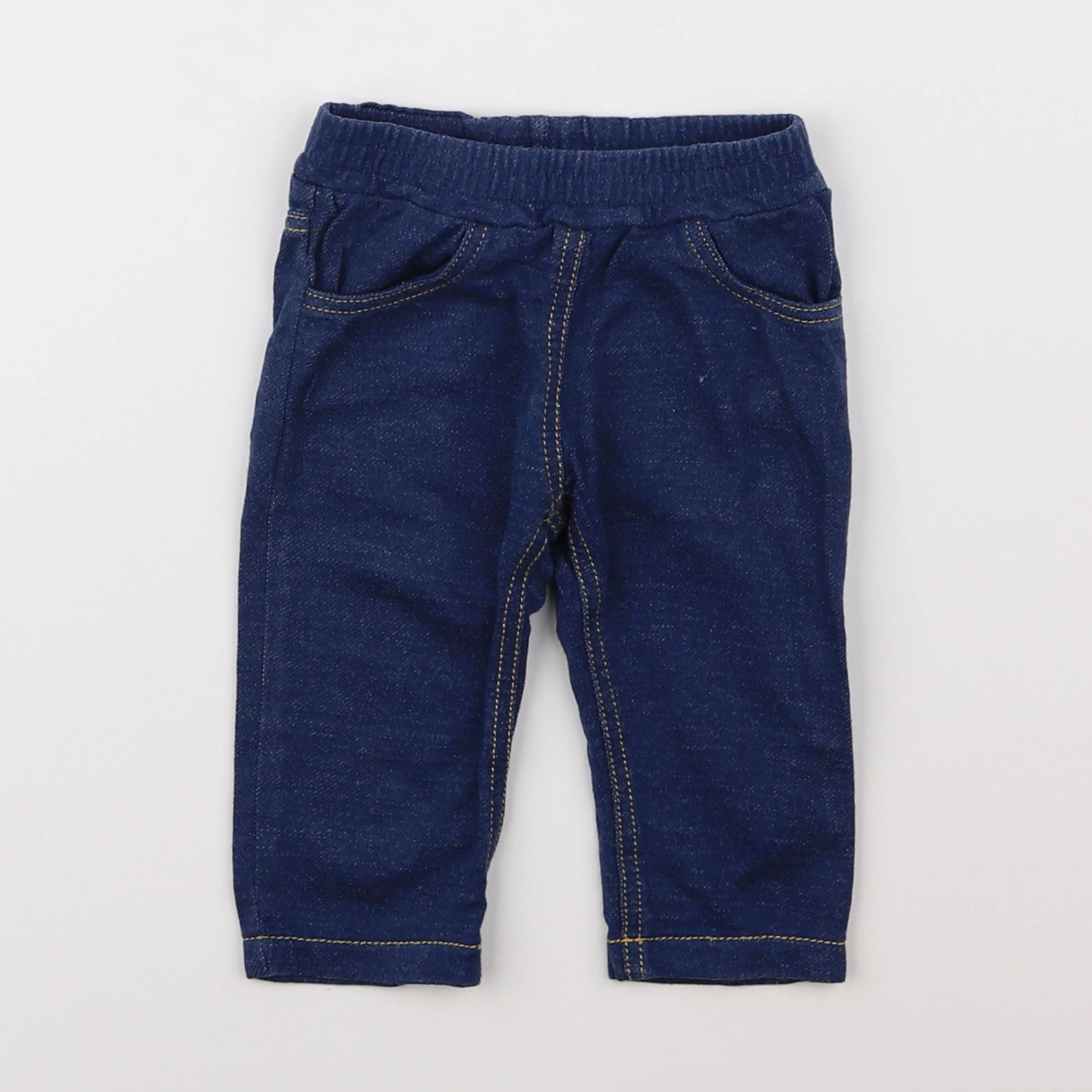 Petit Bateau - pantalon bleu - 3 mois