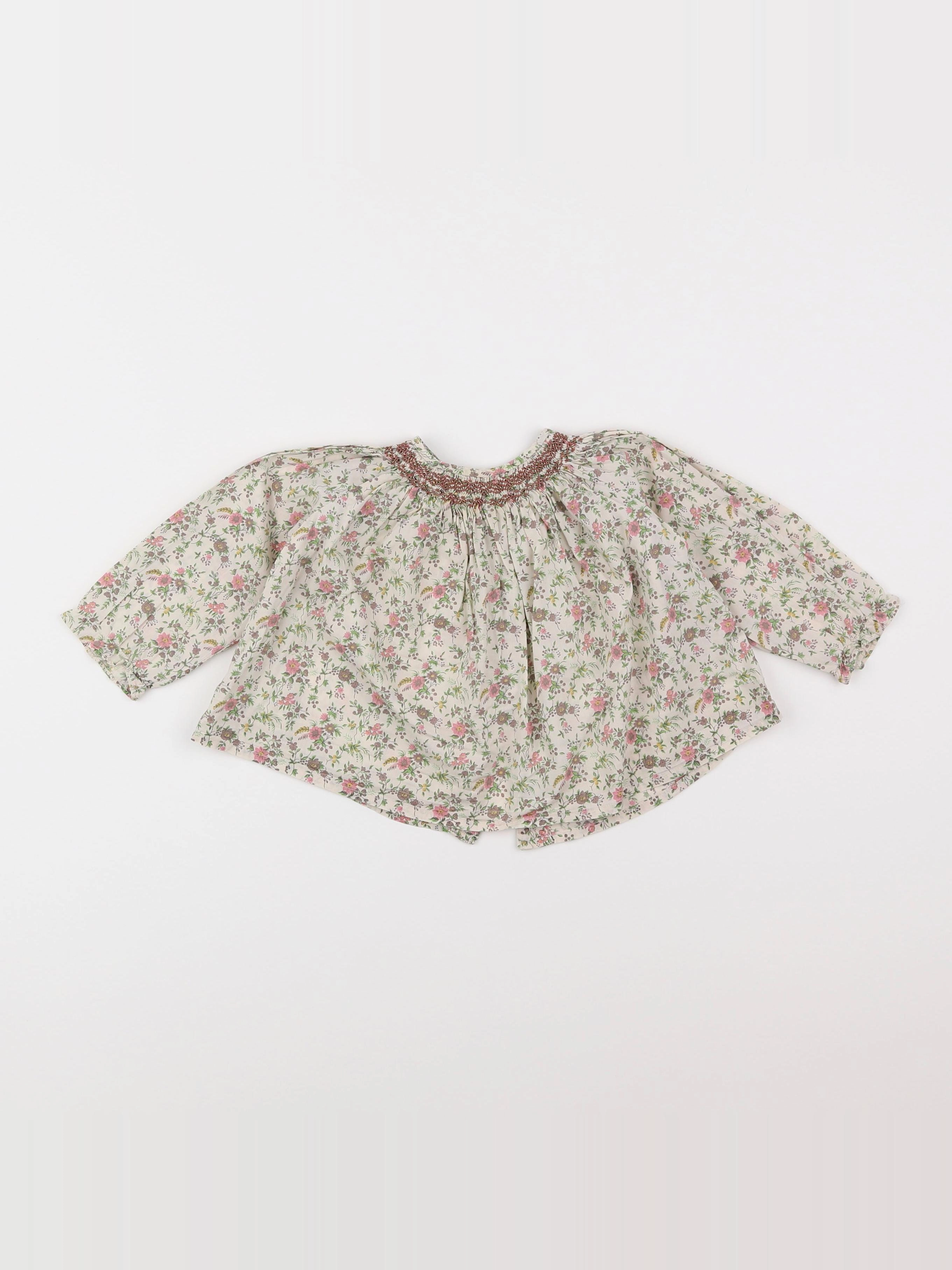 Bonpoint - blouse multicolore - 12 mois