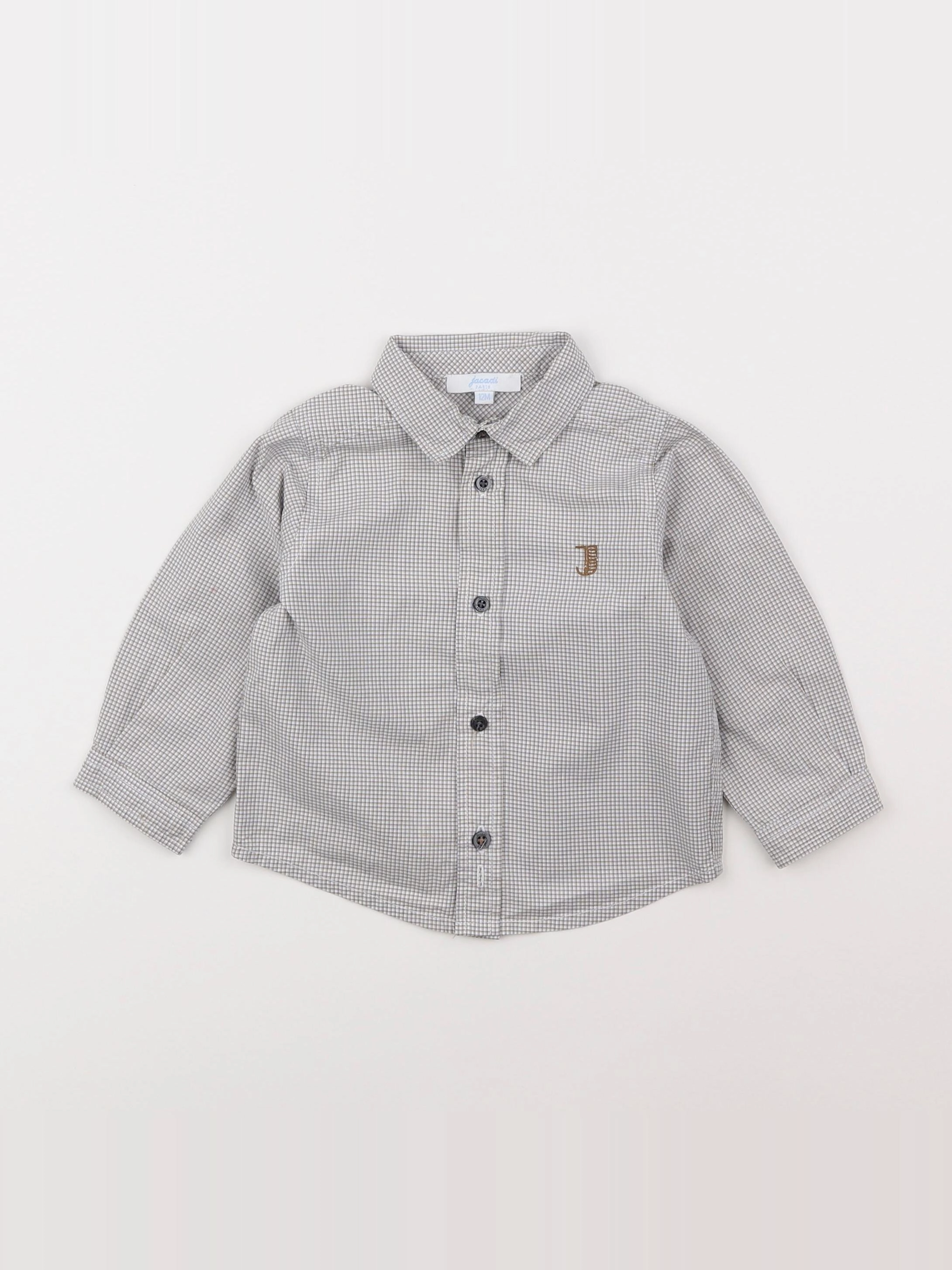 Jacadi - chemise gris - 12 mois