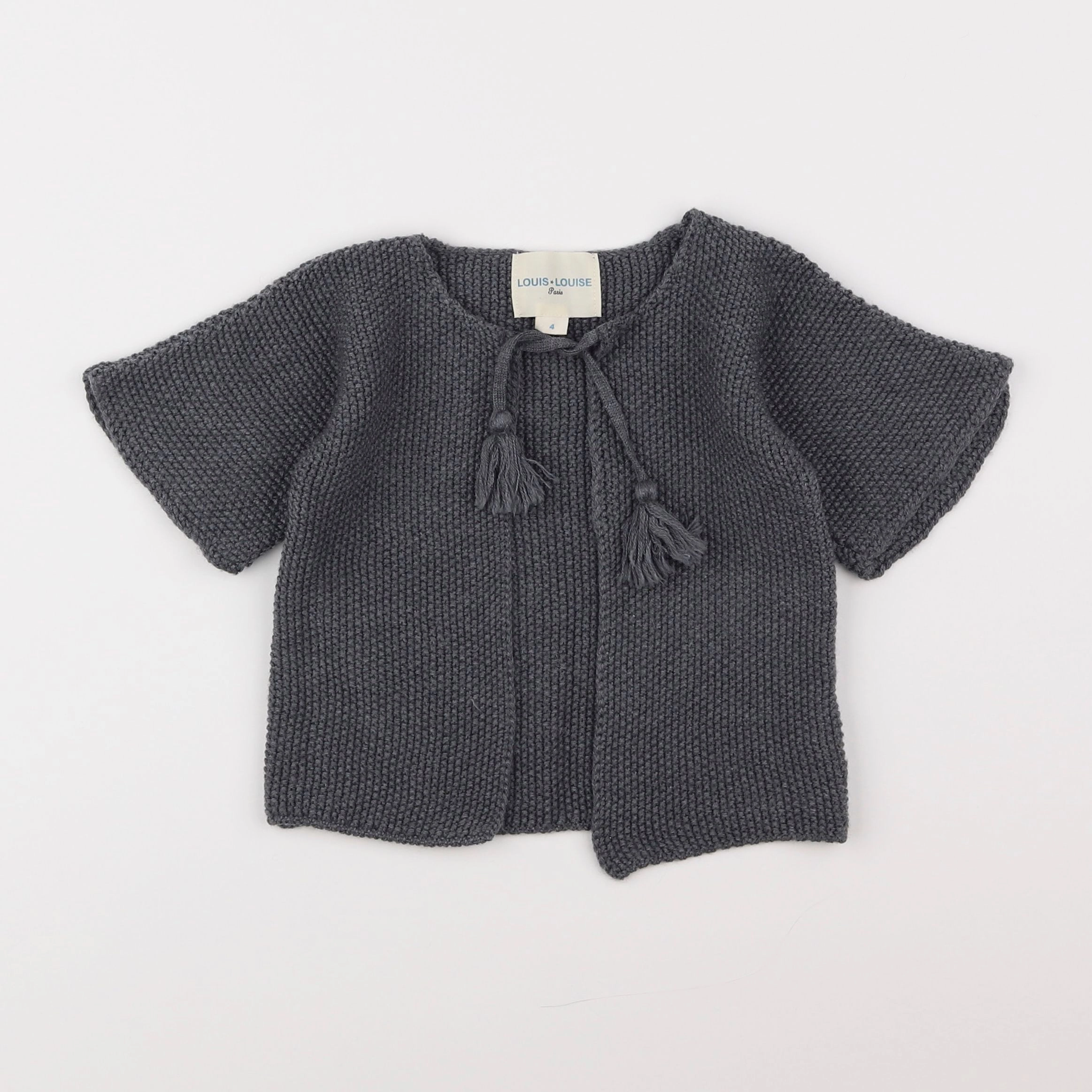 Louis Louise - gilet gris - 4 ans