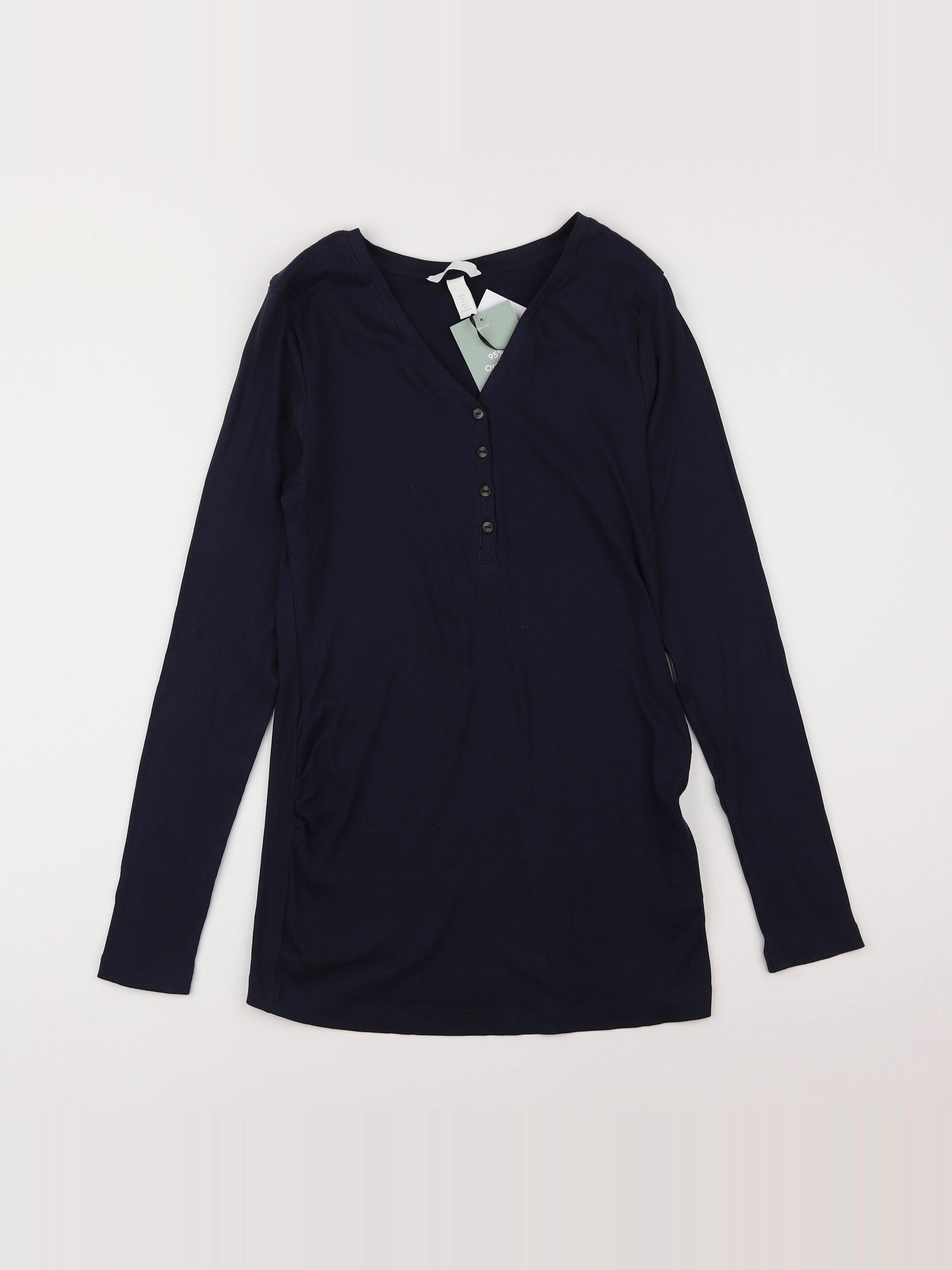H&M - tee-shirt grossesse bleu - 44 à 46