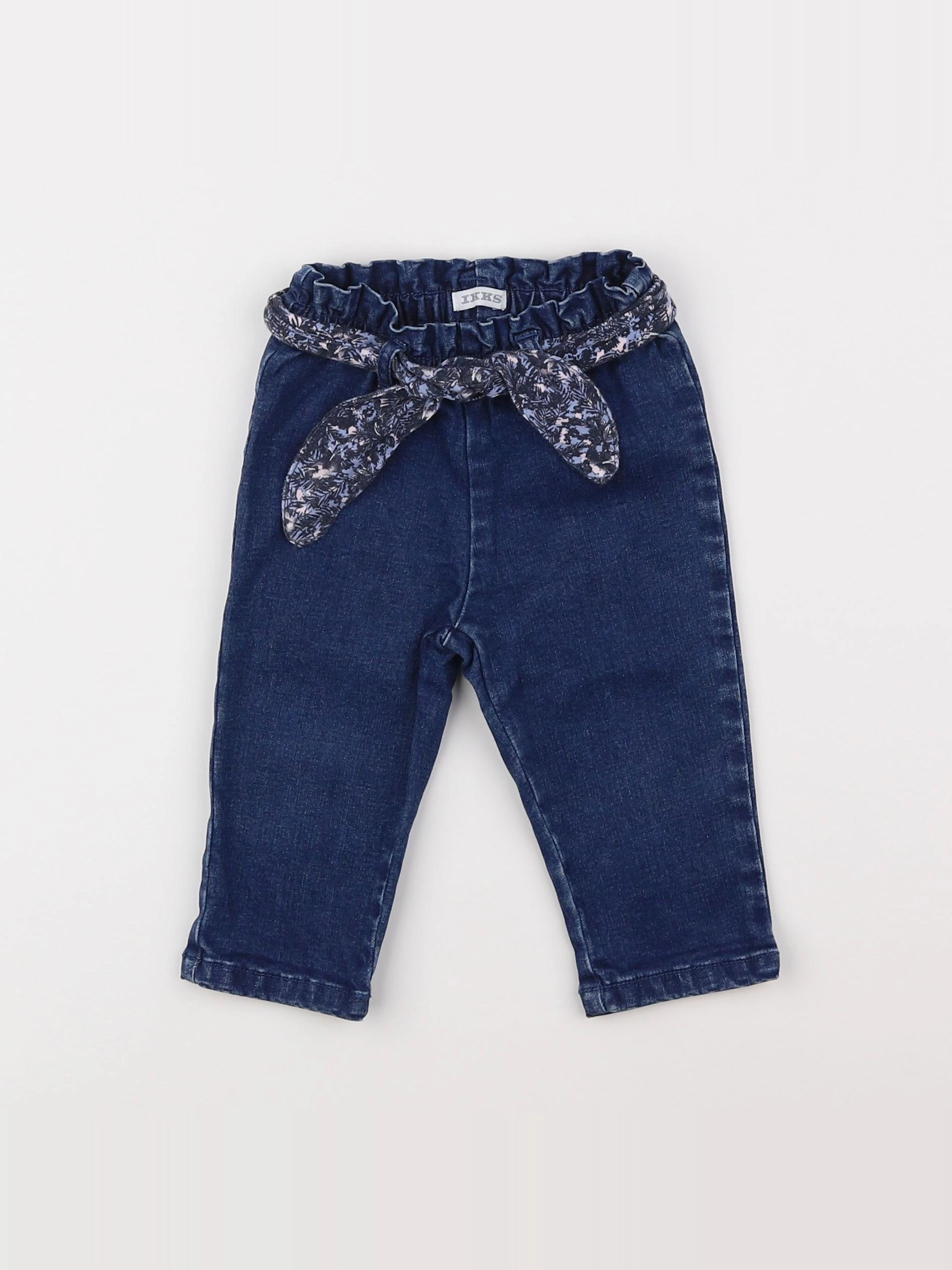 IKKS - jean bleu - 6/9 mois