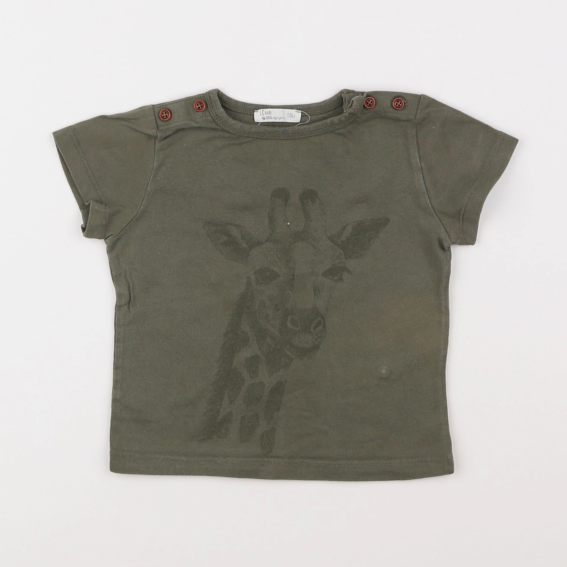 Little Cigogne - tee-shirt vert - 18 mois