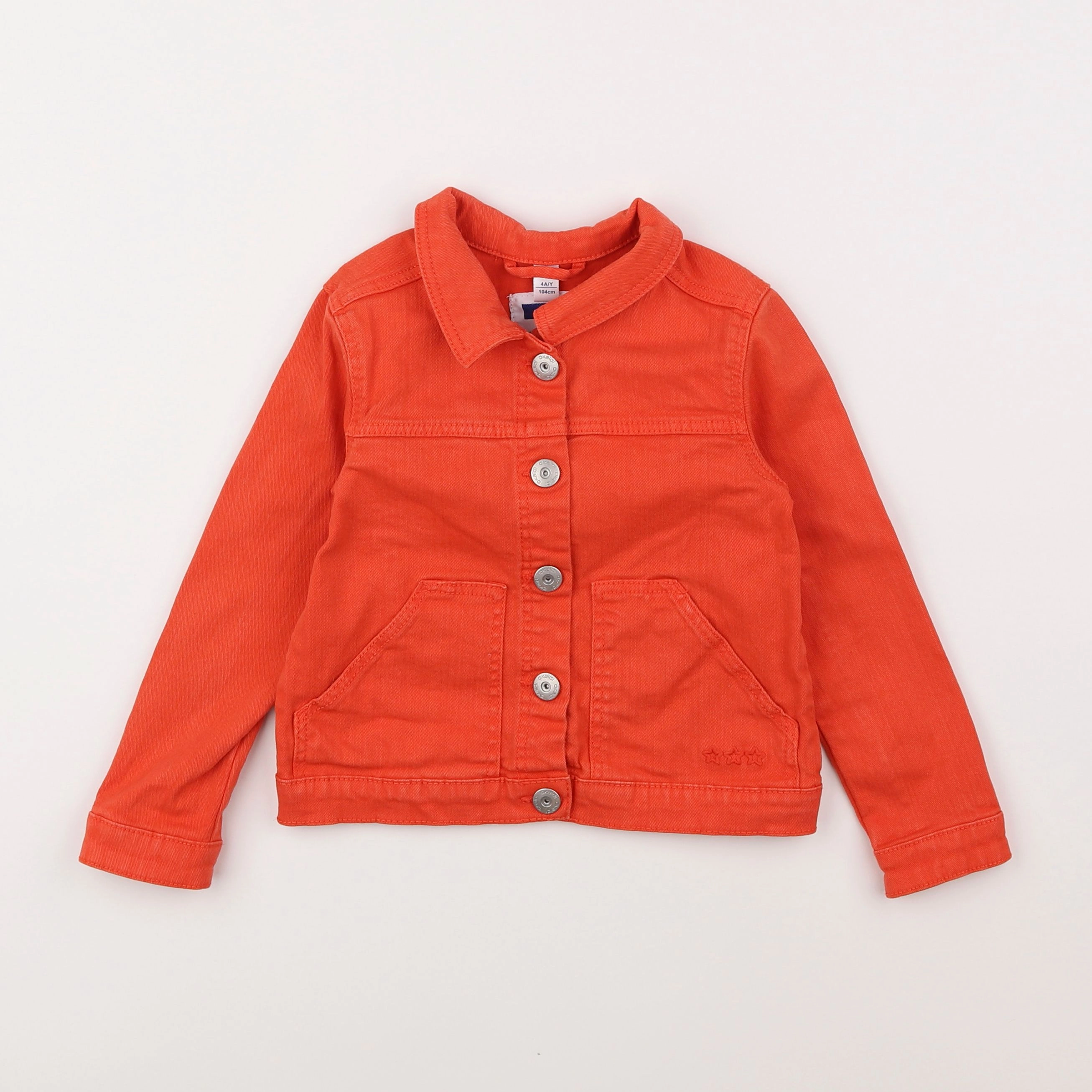 Okaidi - veste orange - 4 ans