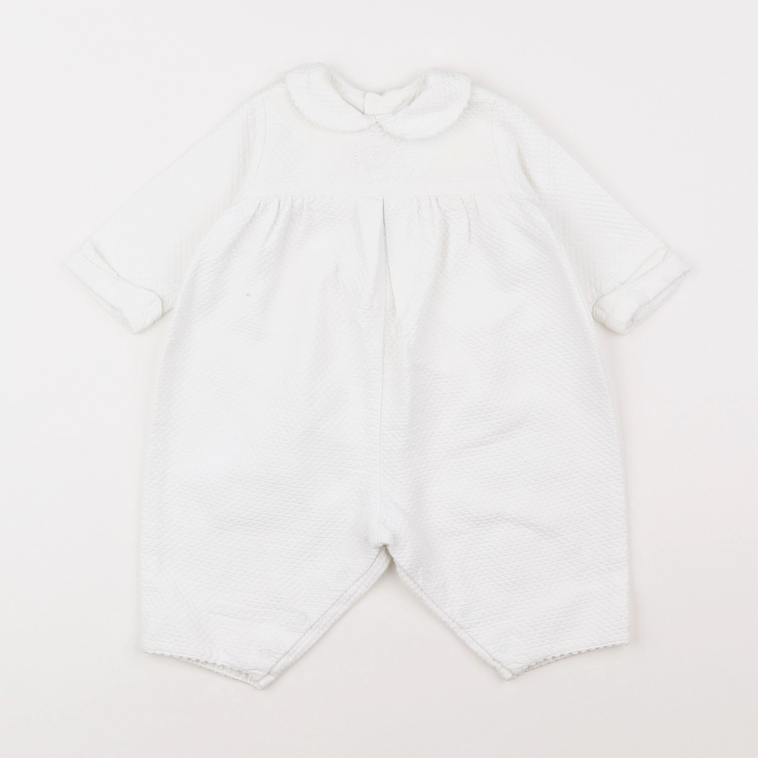 Petit Bateau - combinaison blanc - 6 mois